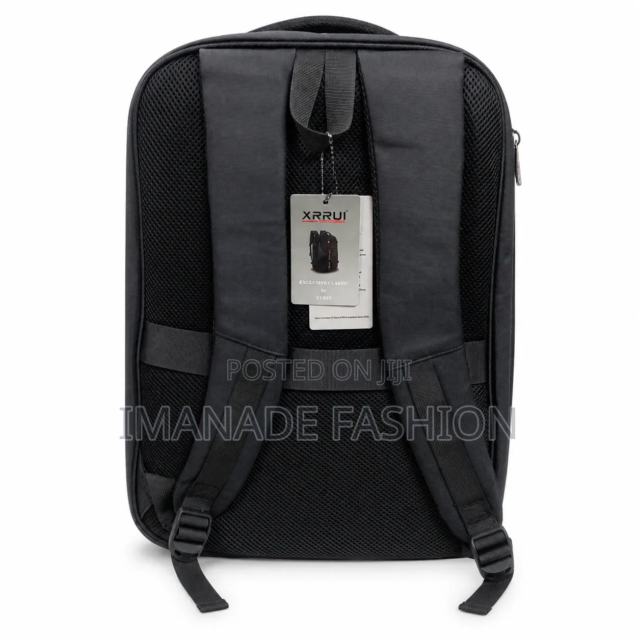 XRRUI Laptop Backpack – Black