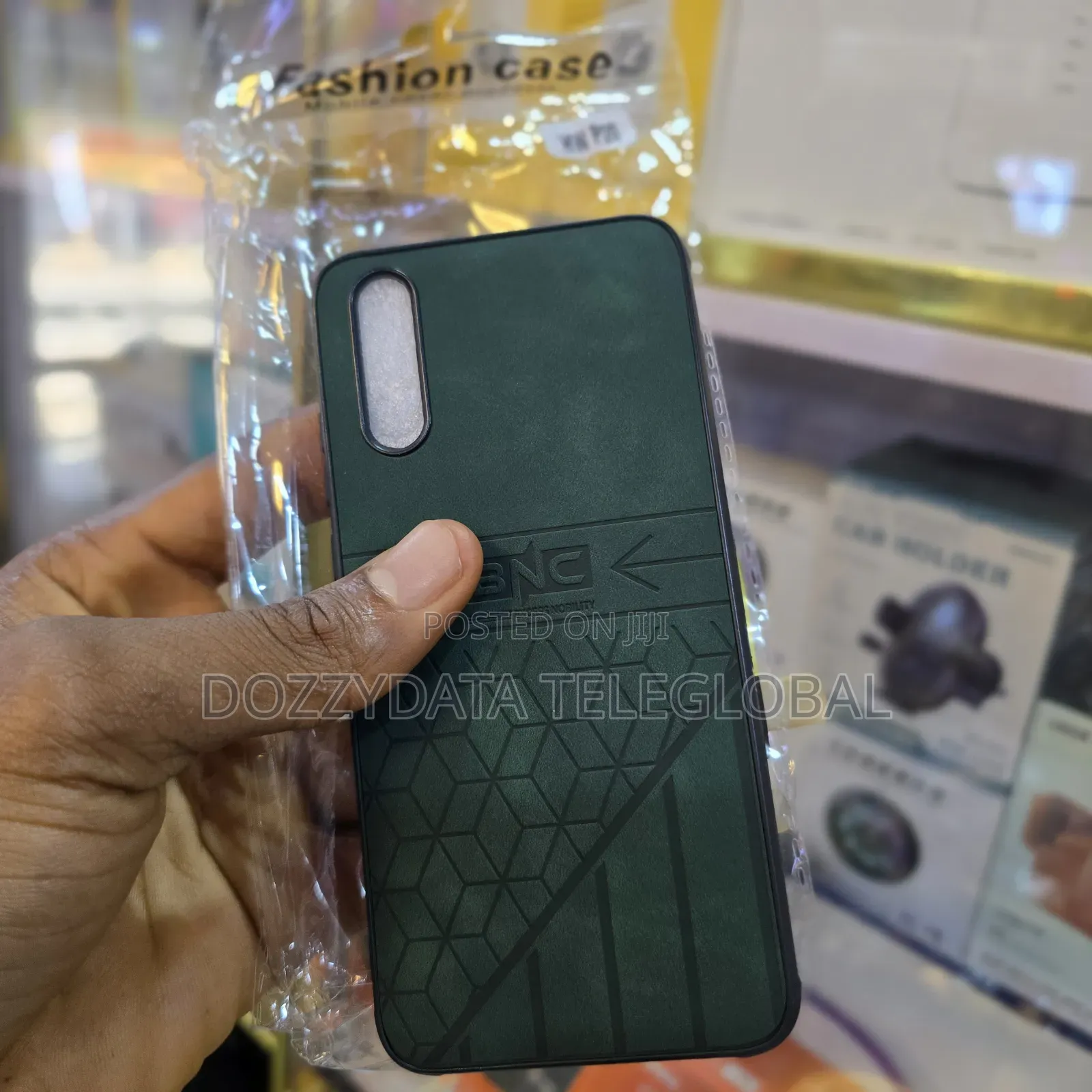 Huawei P20 Green Leather Case