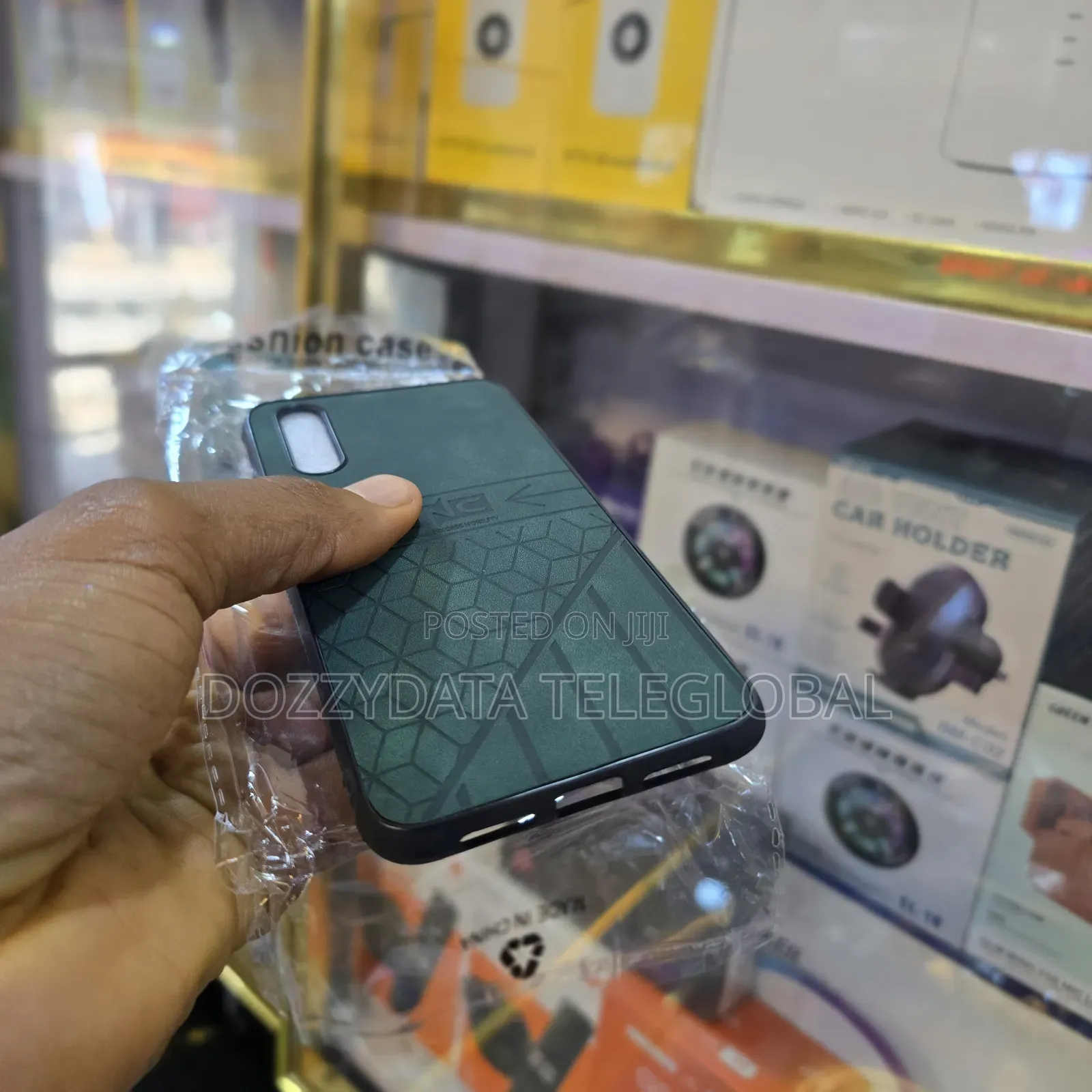 Huawei P20 Green Leather Case