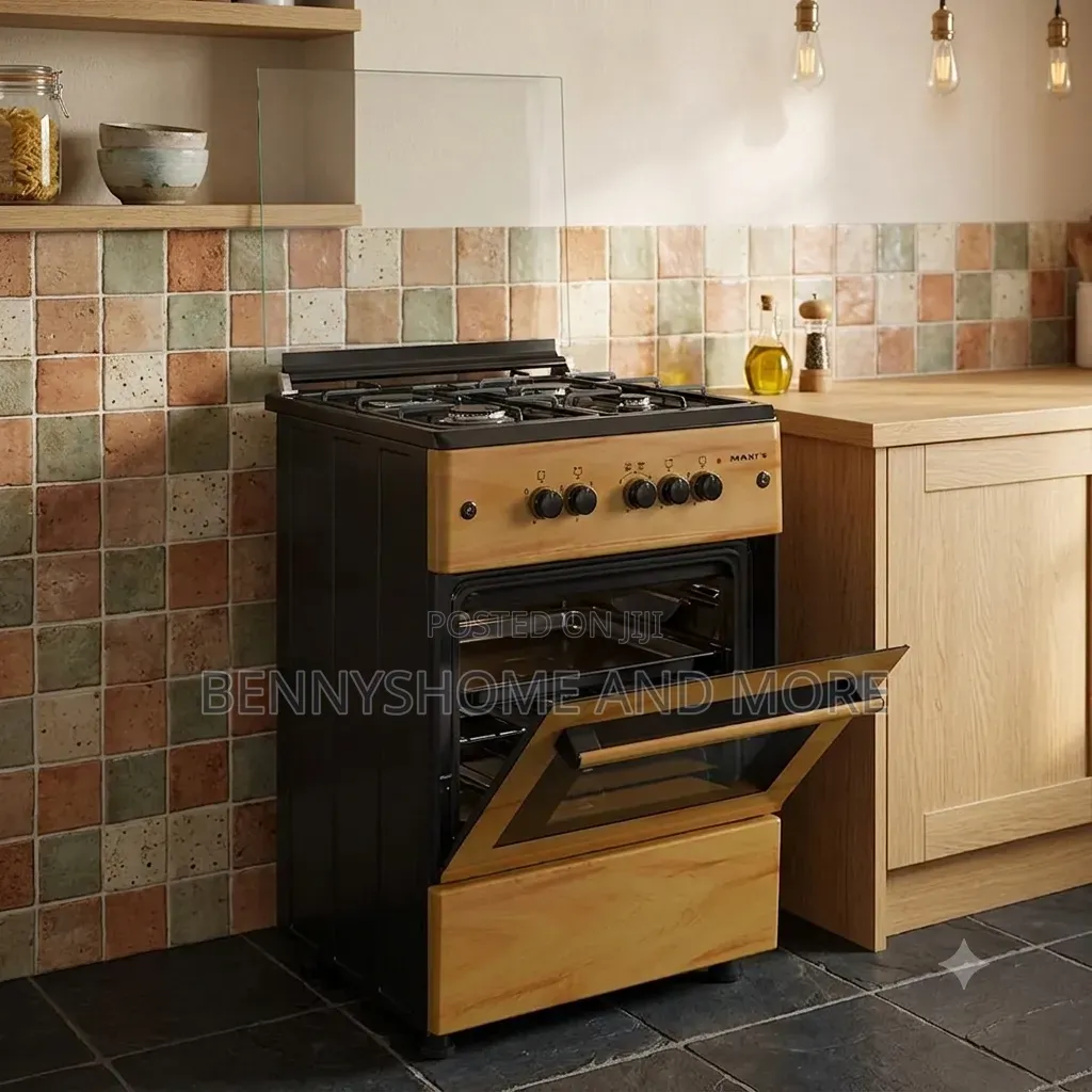 Maxi Gas Cooker 60x60 CM (3+1) Burners IGL Wood
