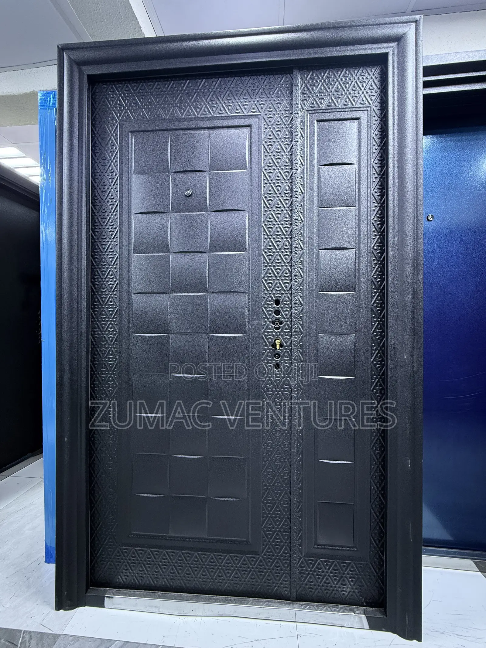 Black Quality Steel Security Door