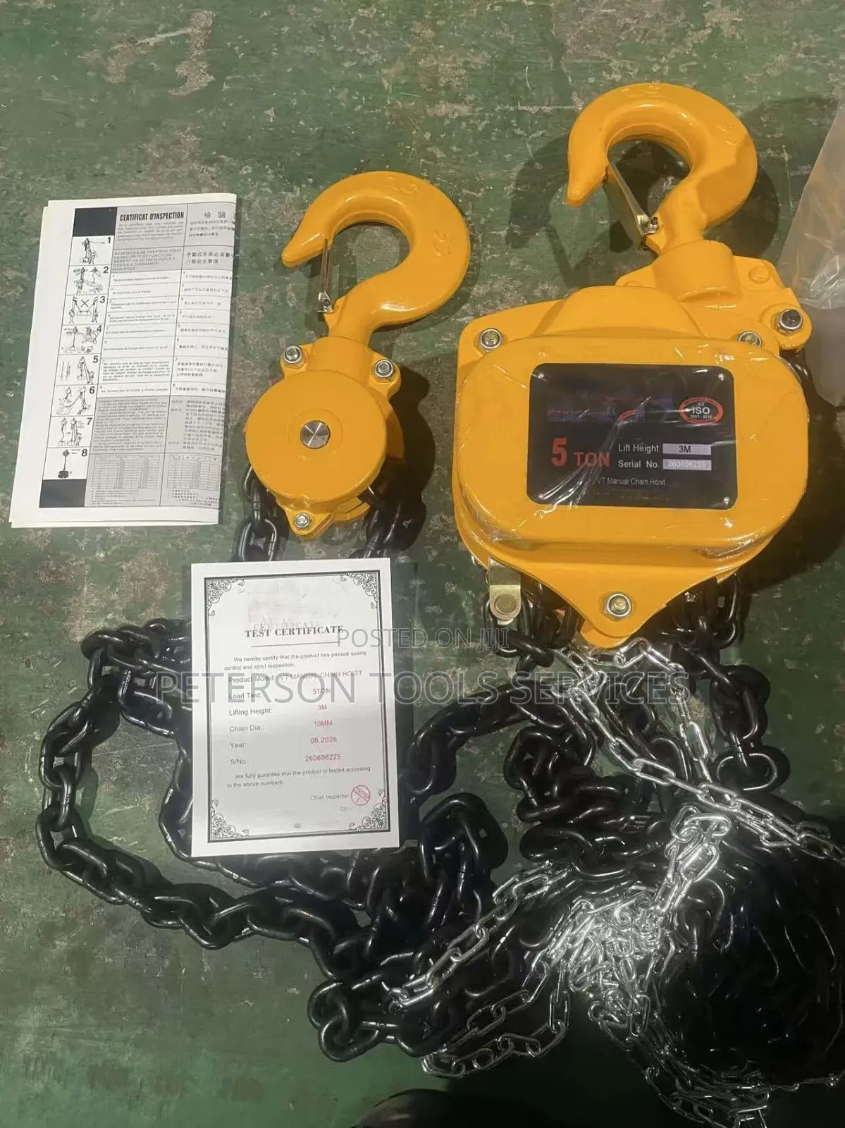 5ton X3m Manual Chain Block