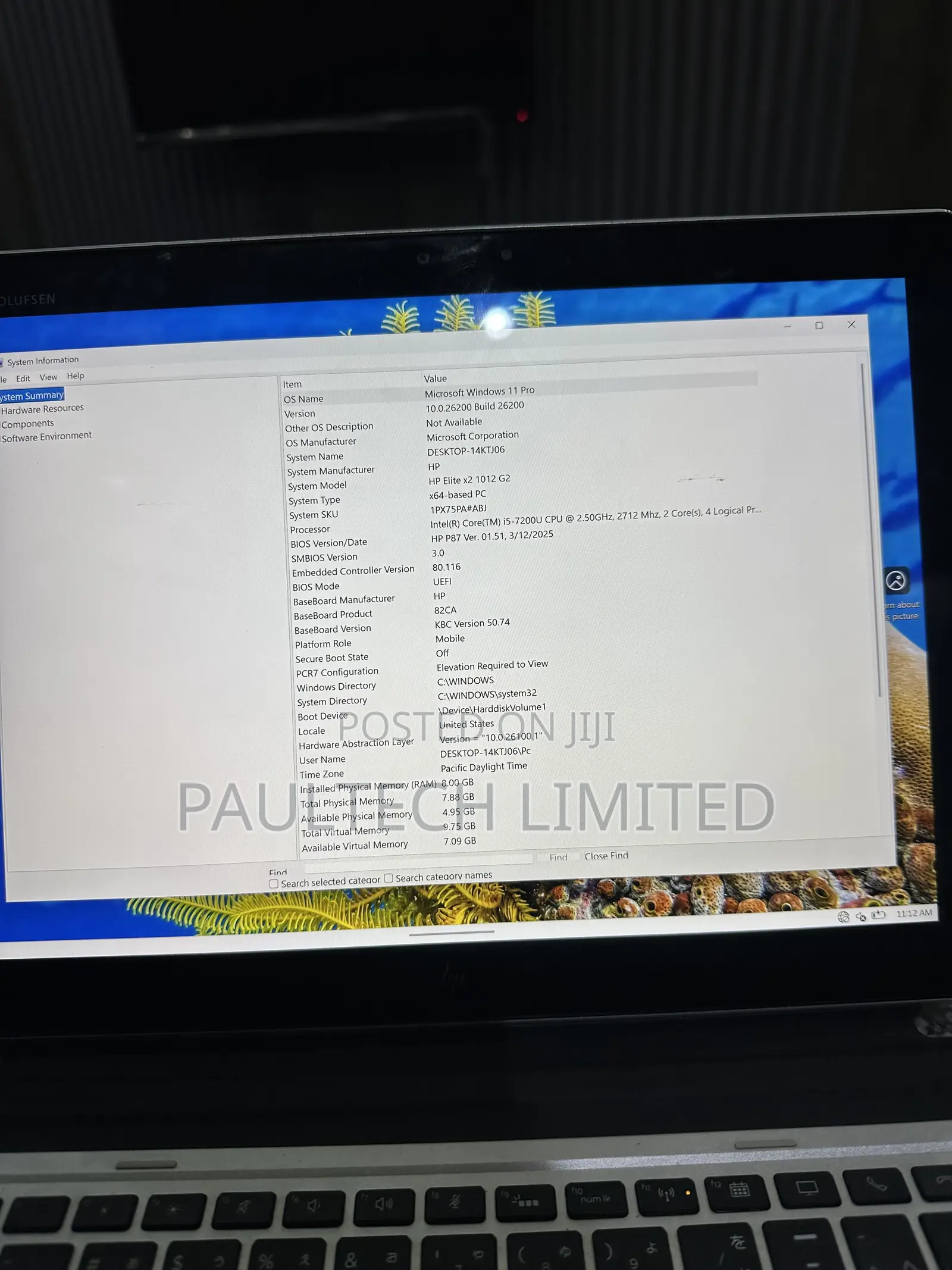 Laptop HP Elite X2 1012 G2 8GB Intel Core i5 SSD 256GB