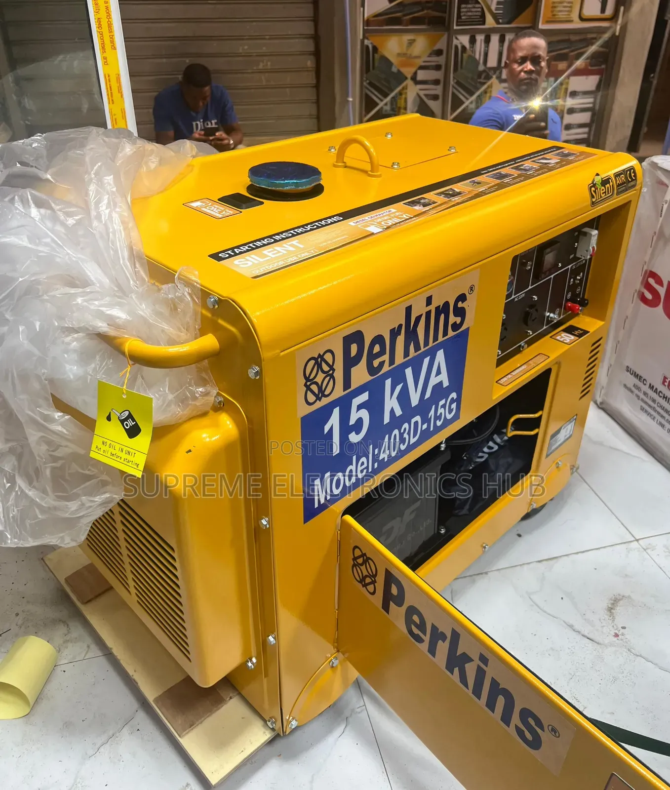 Original SP-15kva Perkins England Diesel Generator {Air Cool System} •