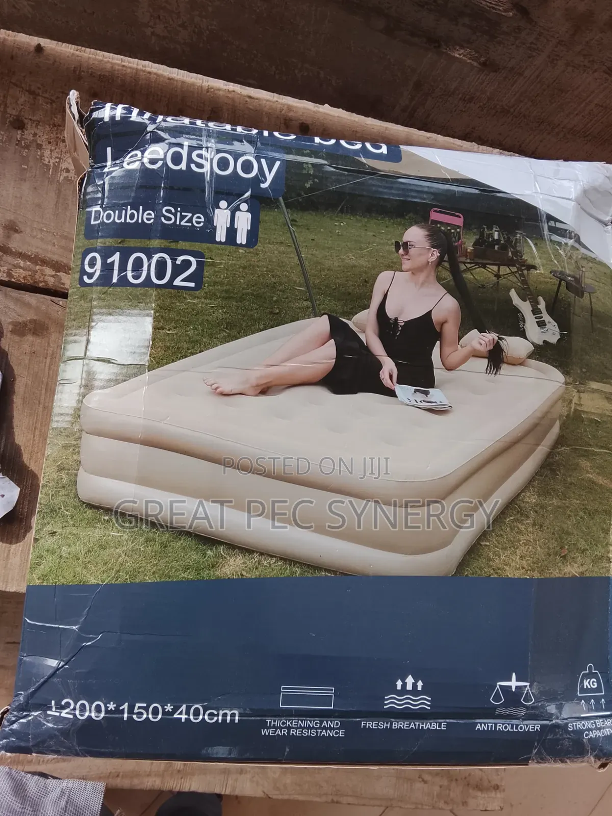 Double Size Inflatable Mattress With Built in Pump