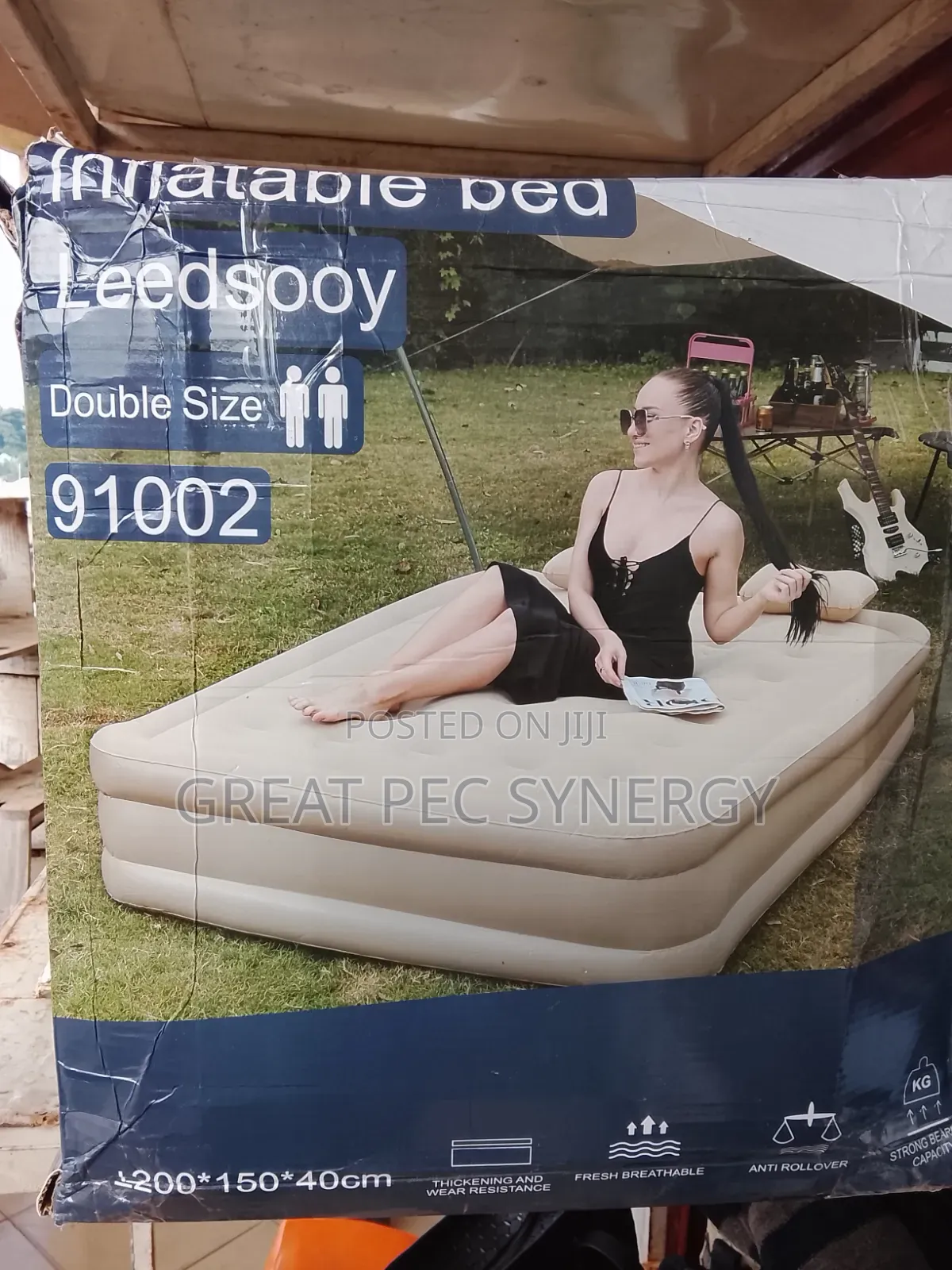 Double Size Inflatable Mattress With Built in Pump