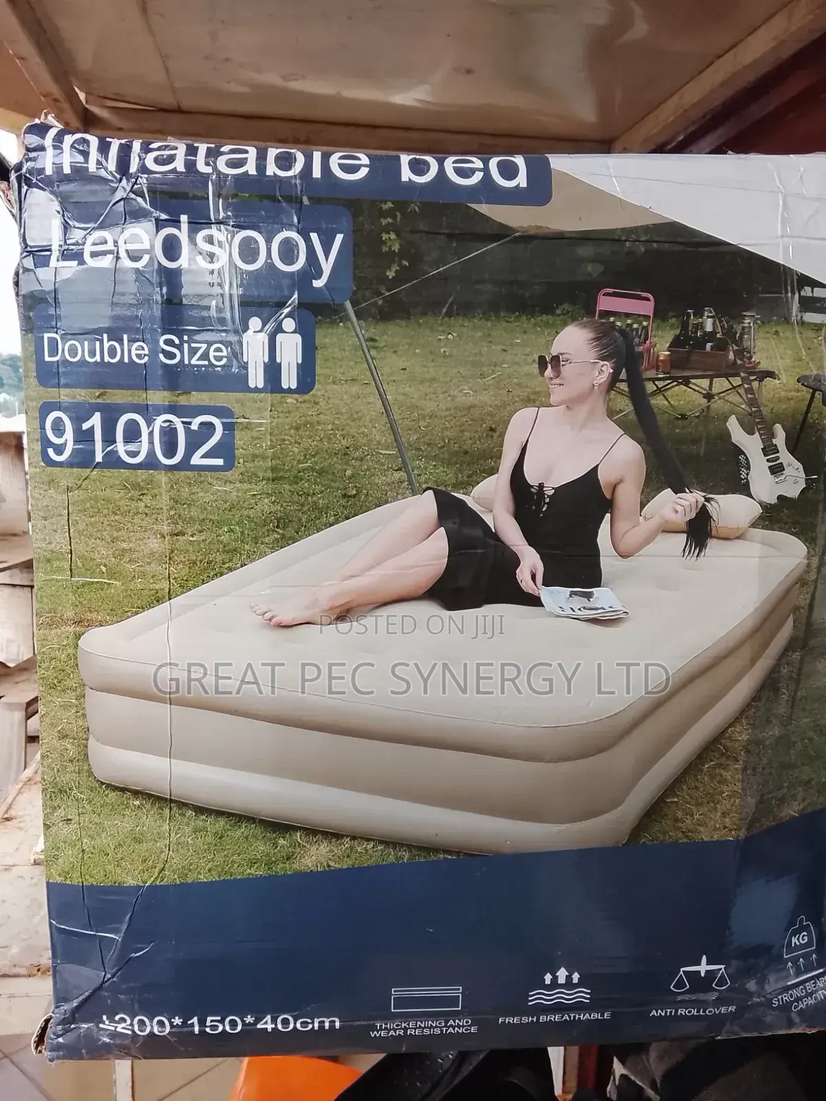 Double Size Inflatable Mattress With Built in Pump