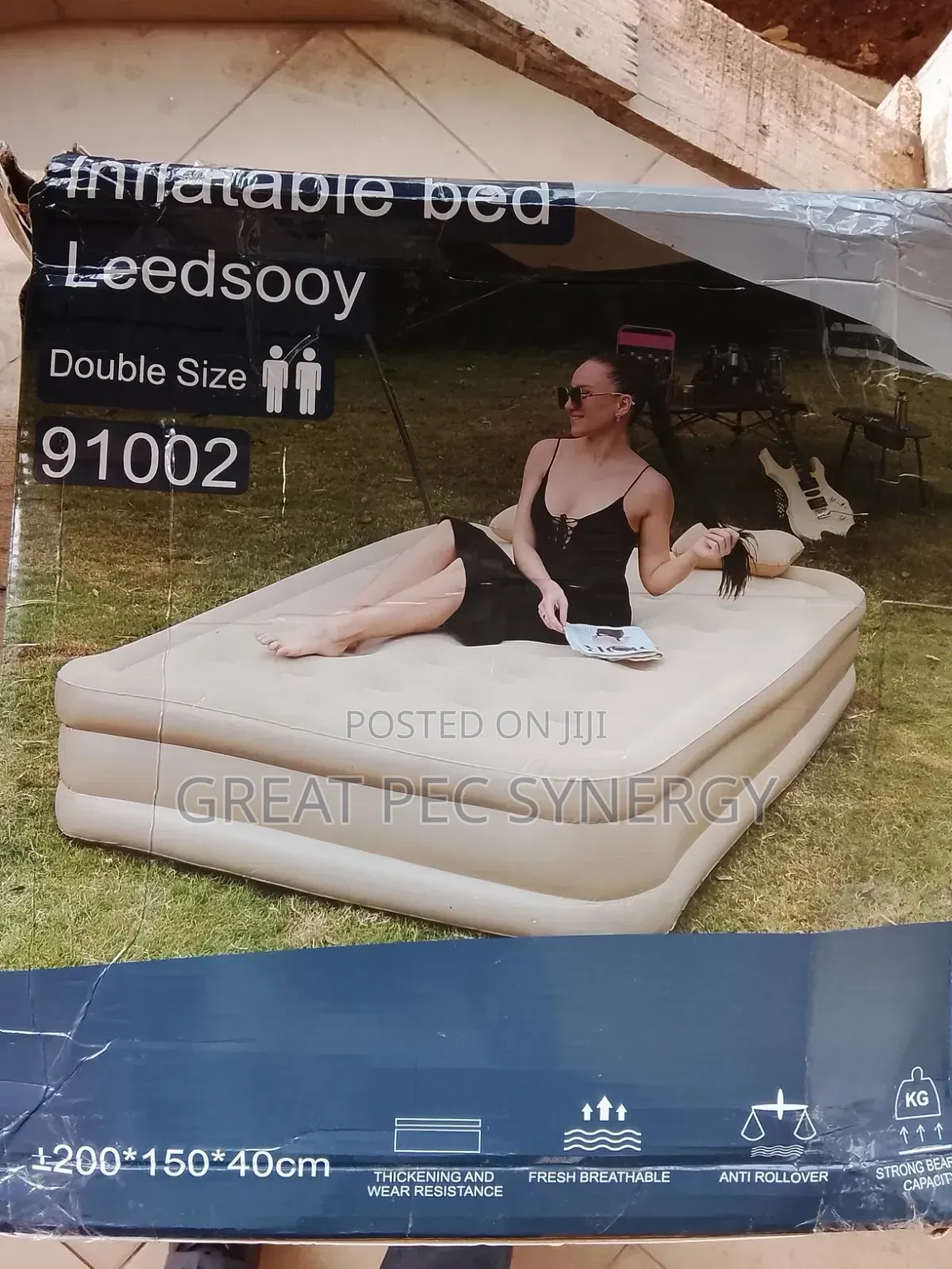 Double Size Inflatable Mattress With Built in Pump