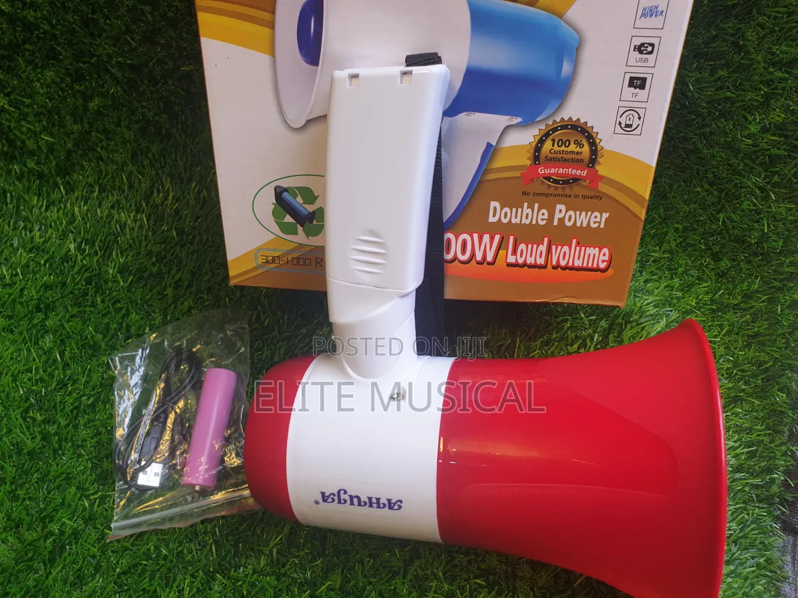 Double Power Portable Megaphone 100 Loud Volume
