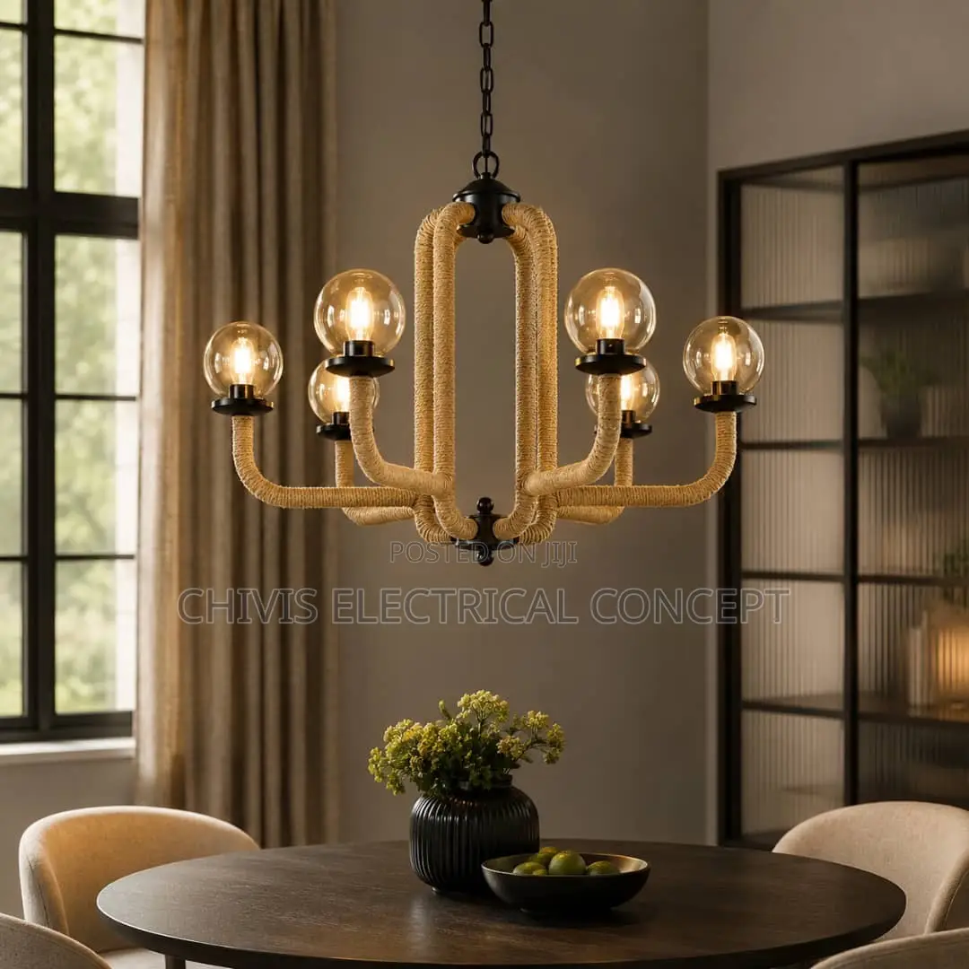 Vintage Luxury Restaurant, Pool Warmly Chandelier