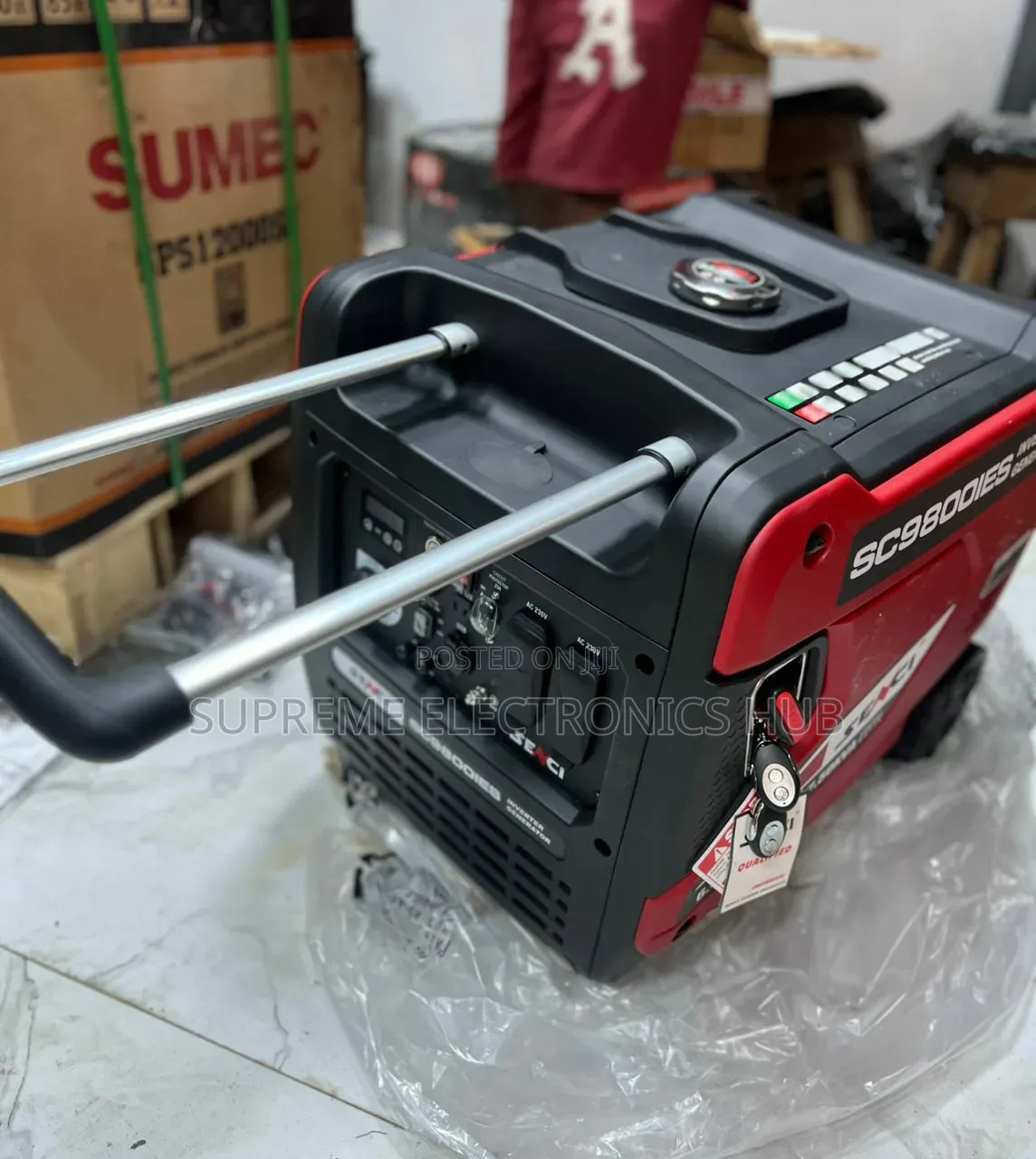 Senci SC98000IES 7.5kva Remote Start Super Silent Inverter Generator.