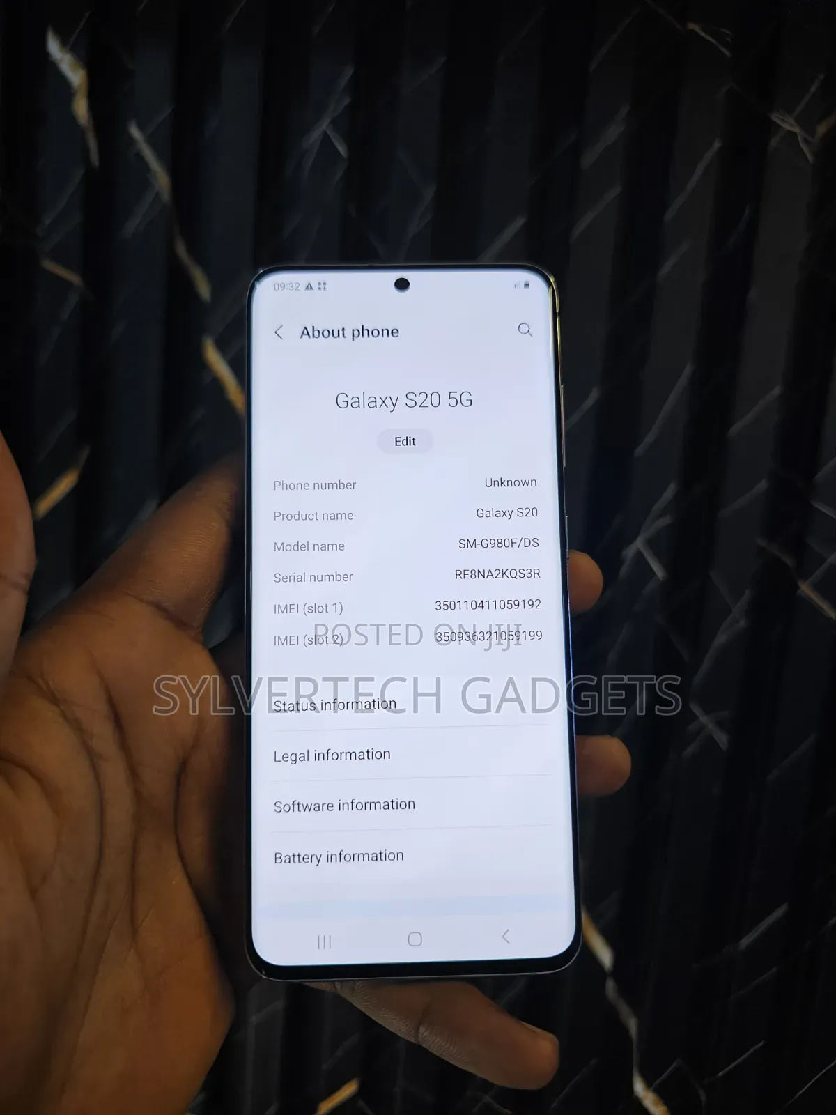 Samsung Galaxy S20 5G Uw 128 GB Blue