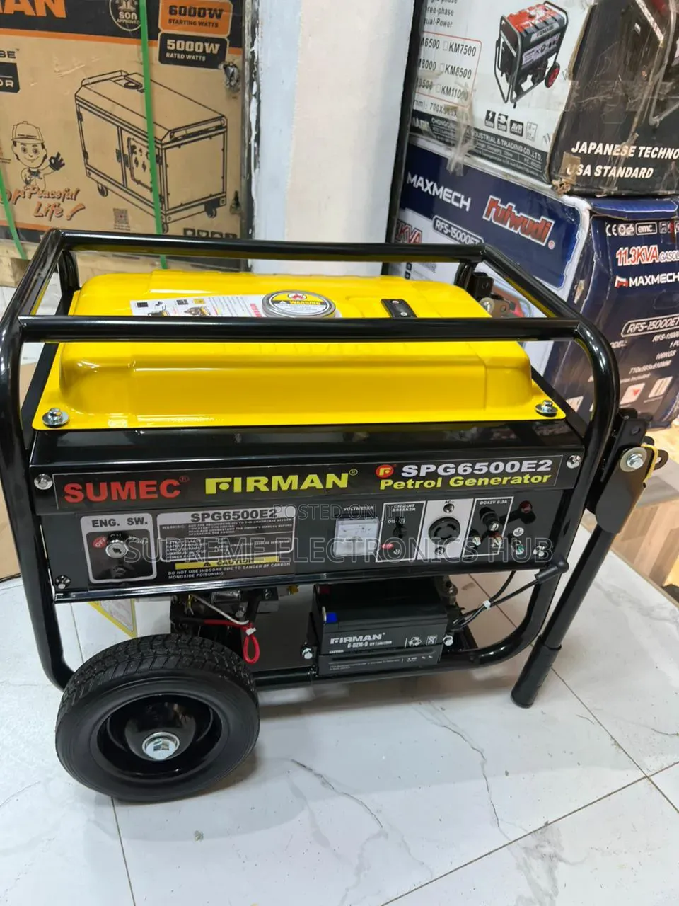 Original SPG6500E2 Sumec Firman Key Start Copper Coil Petrol Generator