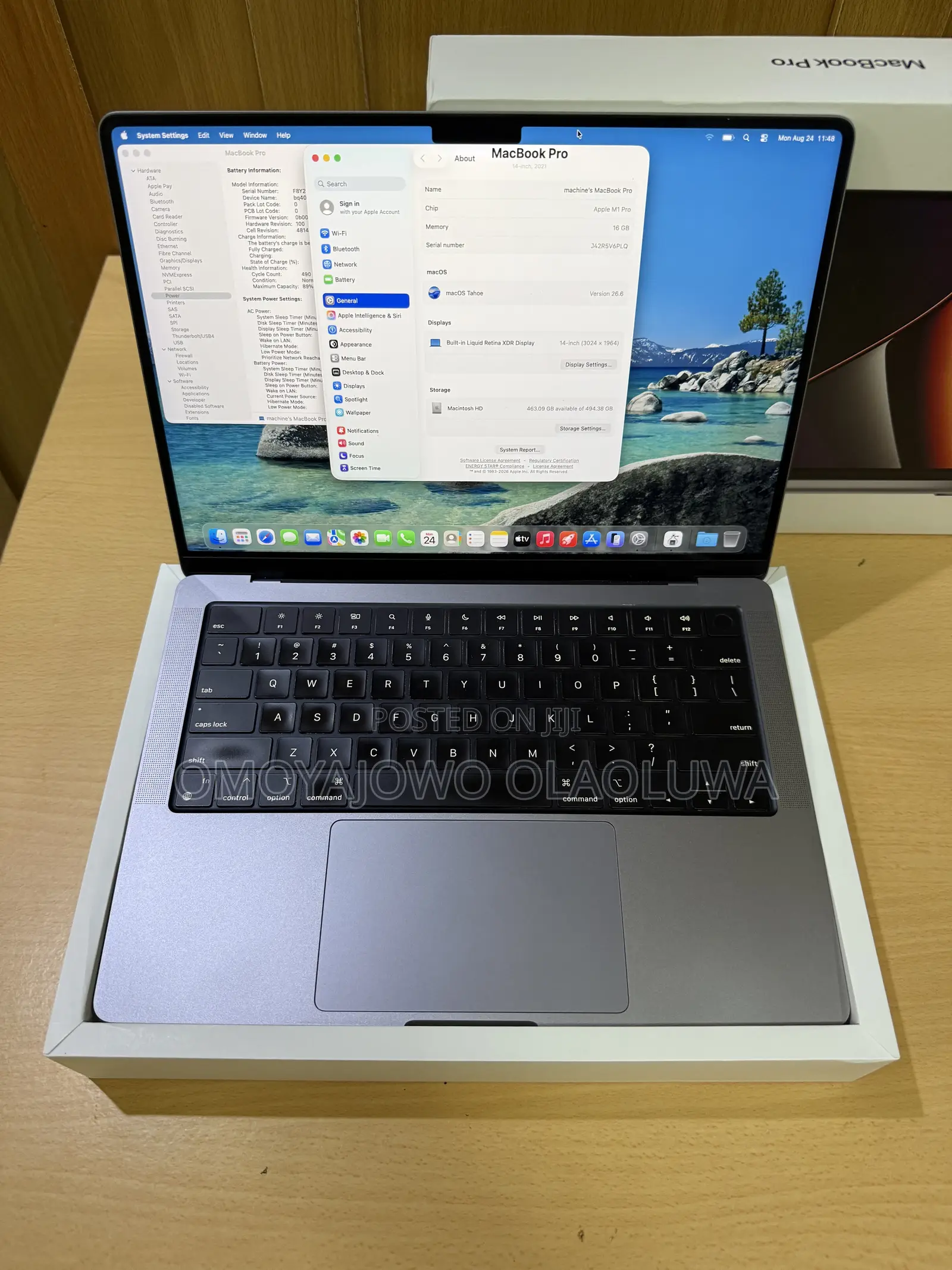 Laptop Apple MacBook Pro 2021 M1 16GB Apple M1 Pro SSD 512GB
