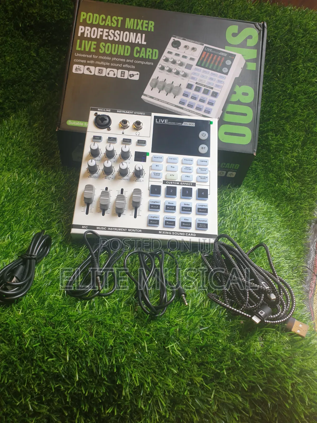 SN-800 Audio Mixer & Live Soundcard Podcasting,live Streaming & Music