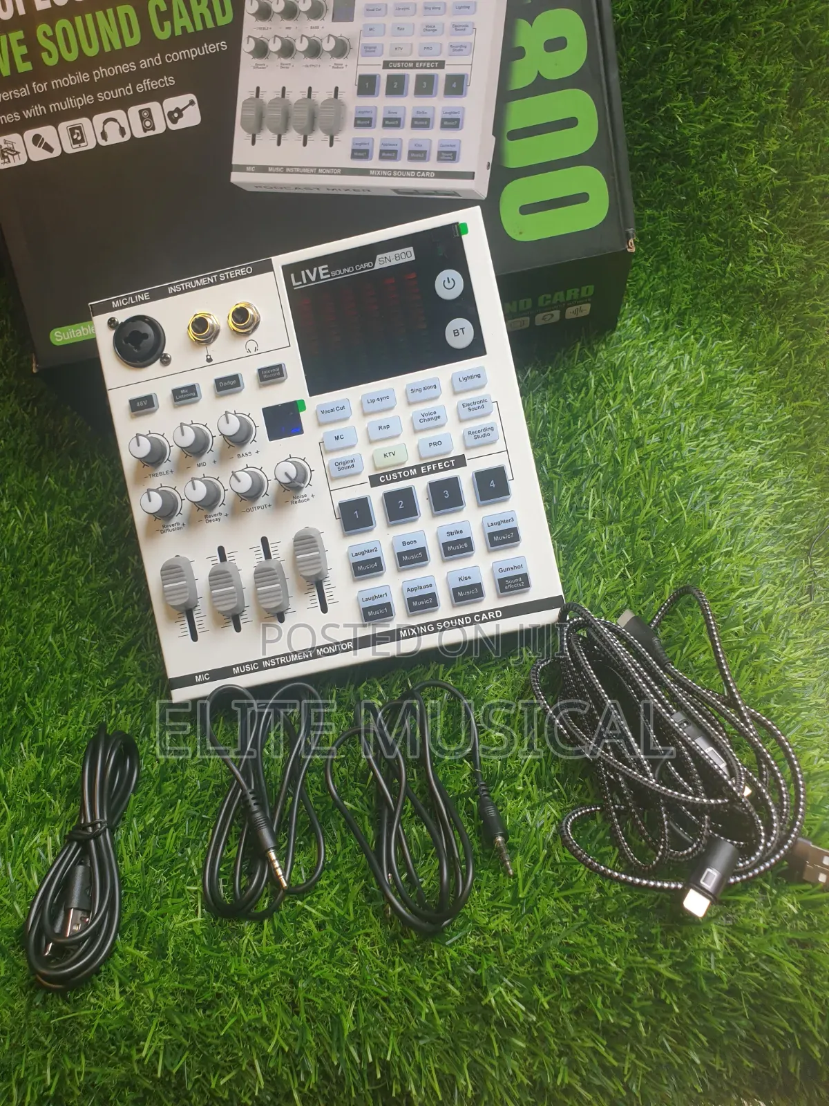 SN-800 Audio Mixer & Live Soundcard Podcasting,live Streaming & Music