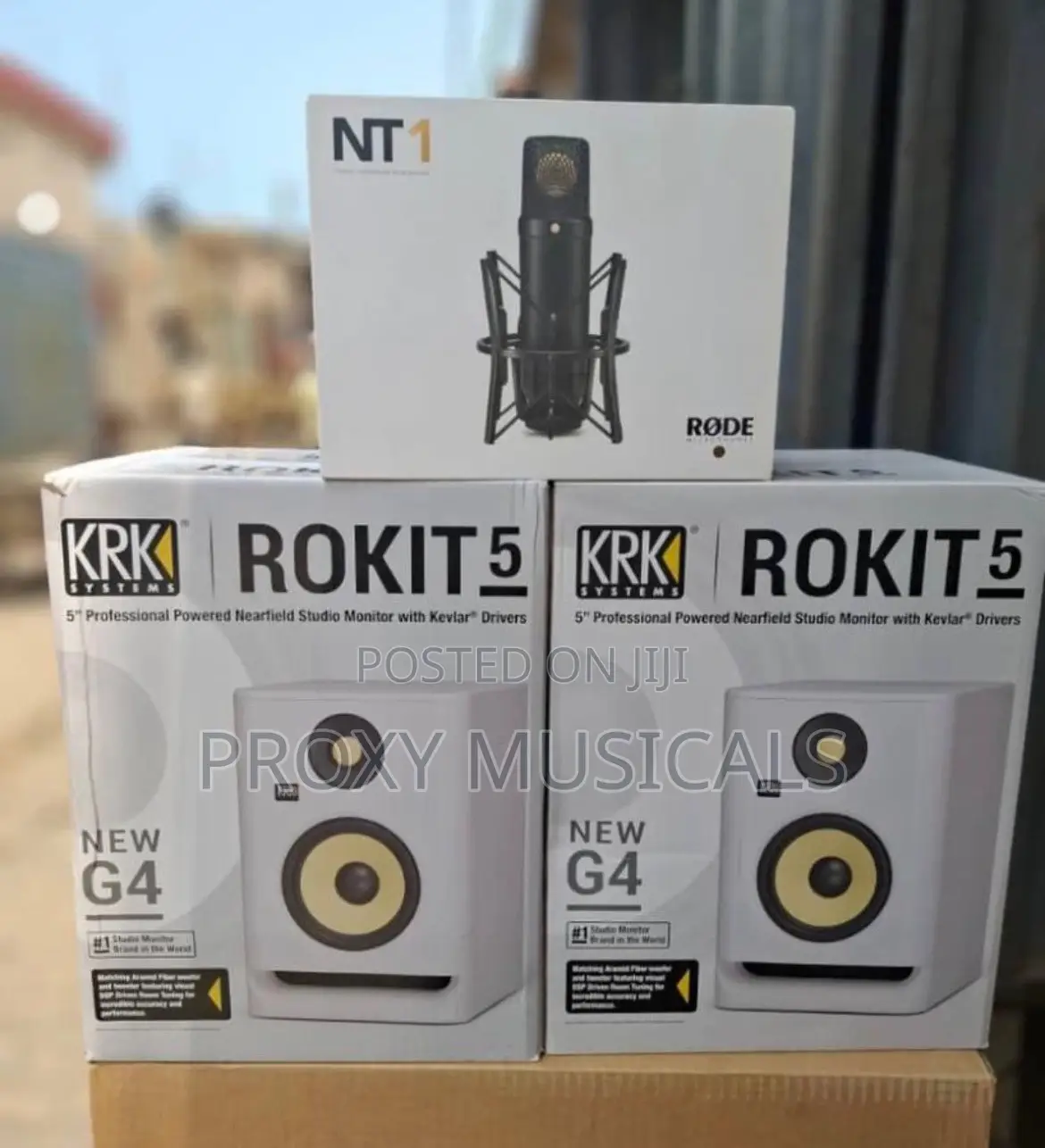 KRK Rokit 5 Studio Monitor & Rode NT1 Condenser Microphone