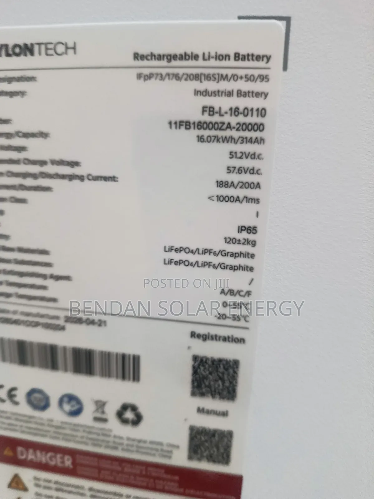 Pylontech Fidus Plus 16kWh LiFePO4 Battery | IP65 | 10YRS Warranty