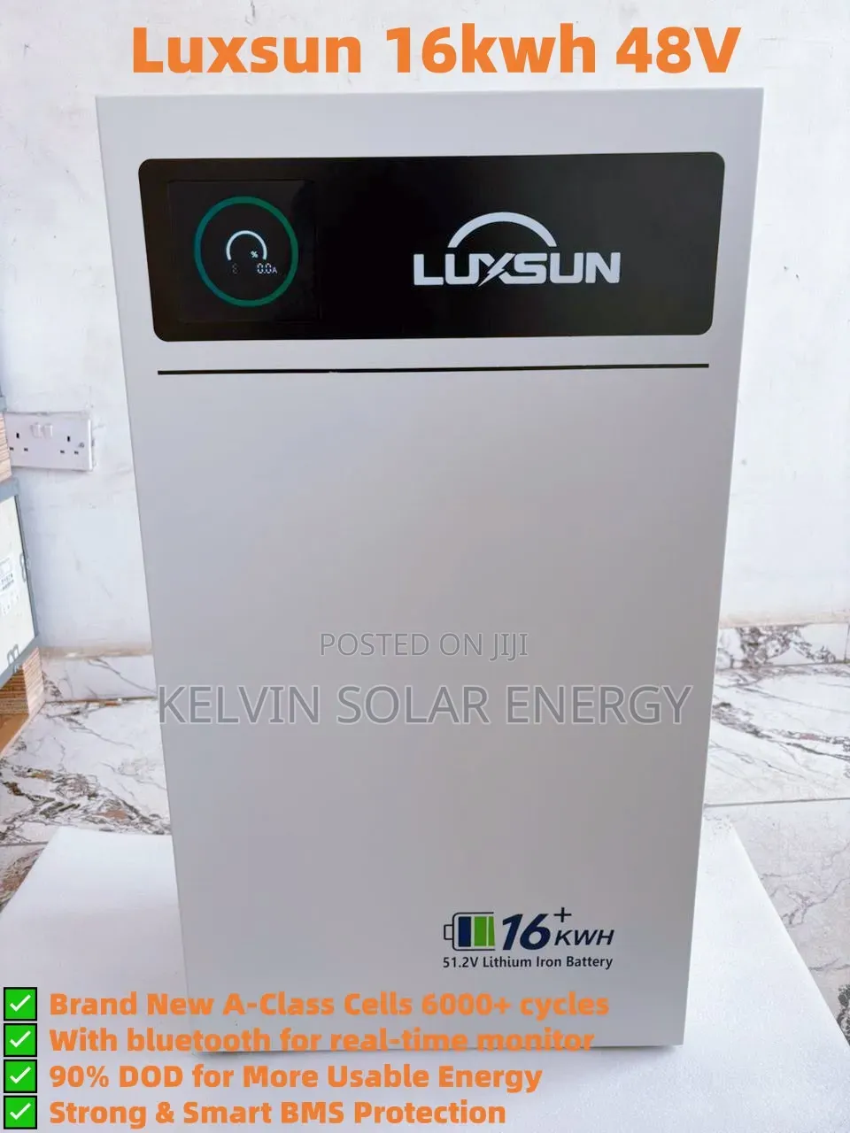 16kwh Luxsun Lithium Ion Battery 200ah