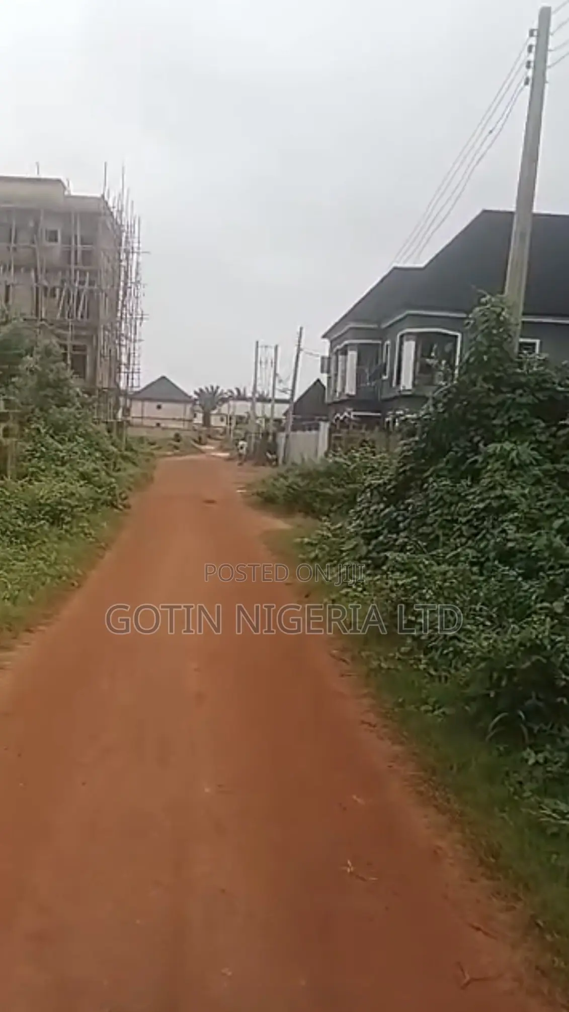 50×100ft Land With Building at Okabere