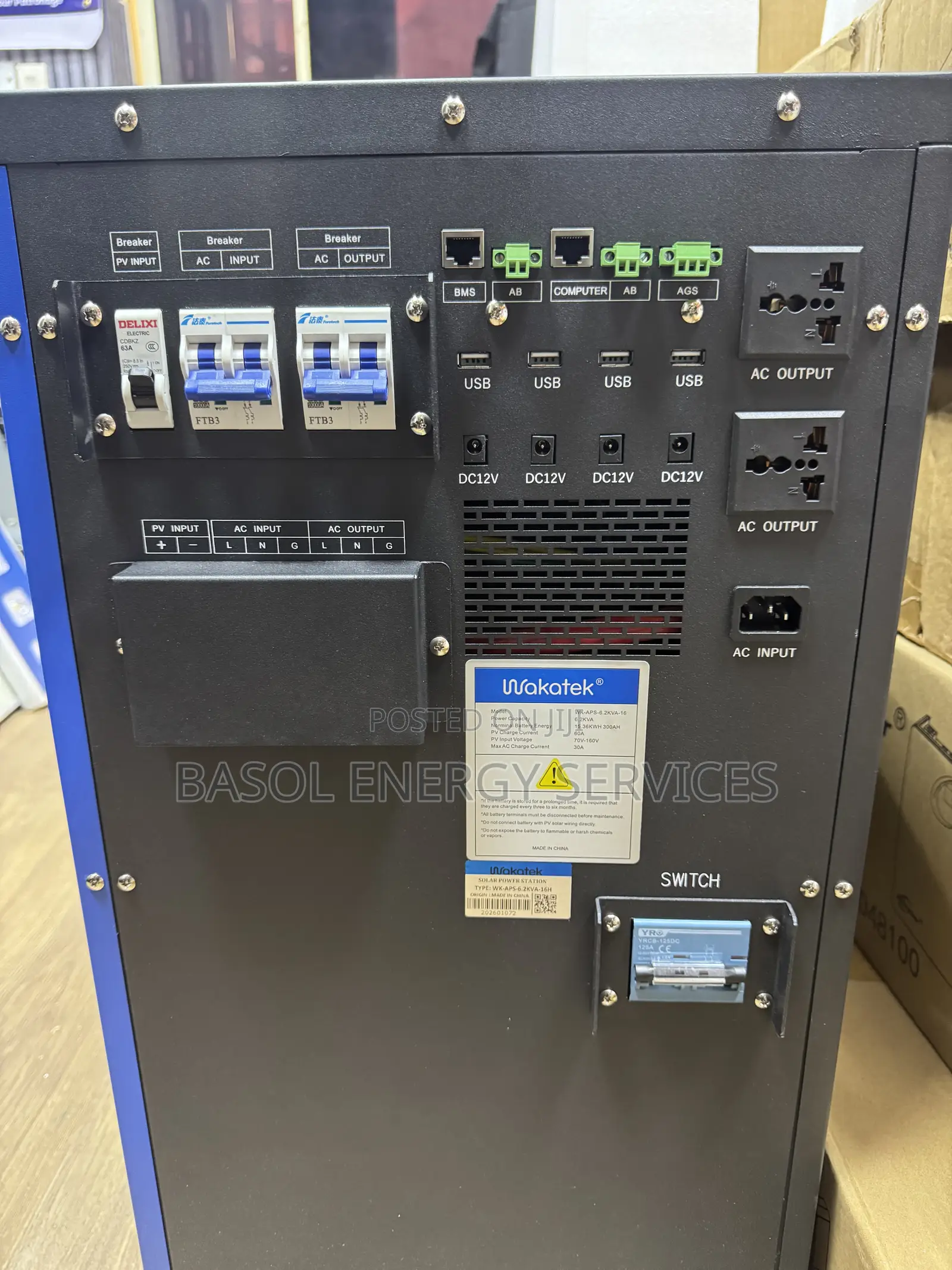 6.5kva/15kwh All in One Solar Generator