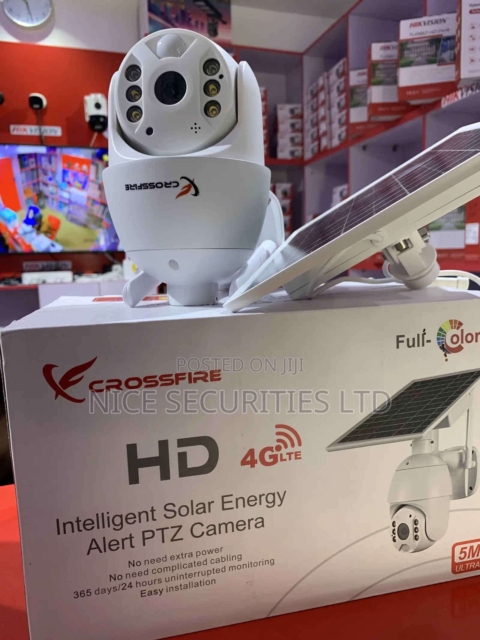 HD Intelligent Solar Energy Alert PTZ Camera 5MP
