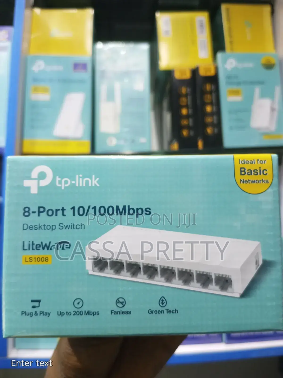 TP-Link 8-Port 10/100Mbps Desktop Switch.