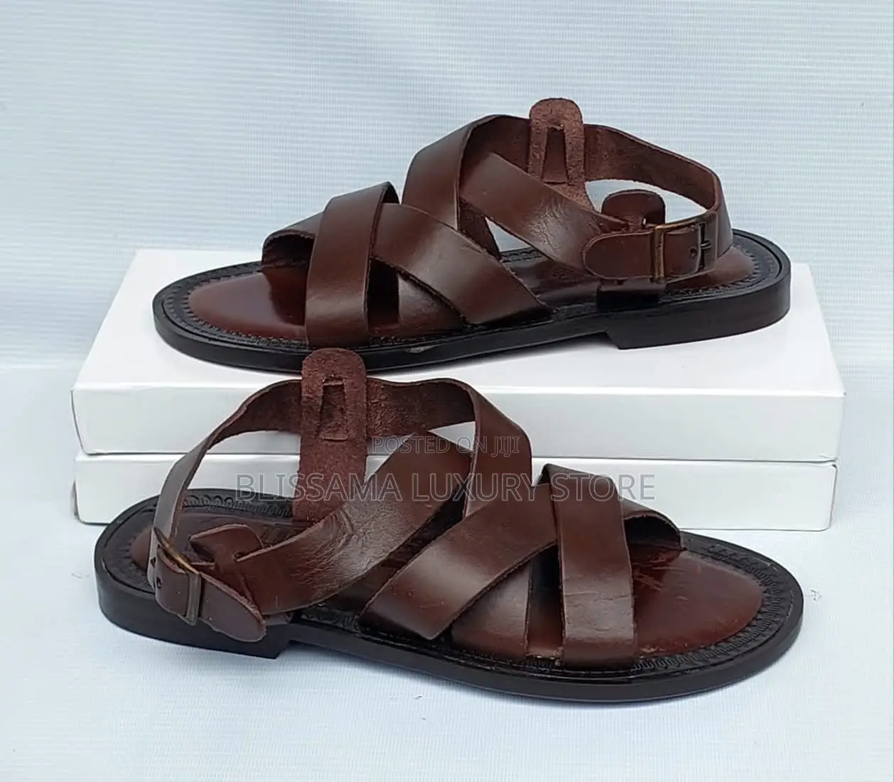 Vero Cuoio Luxury Genuine Leather Men Sandals – Comfortable & Durable