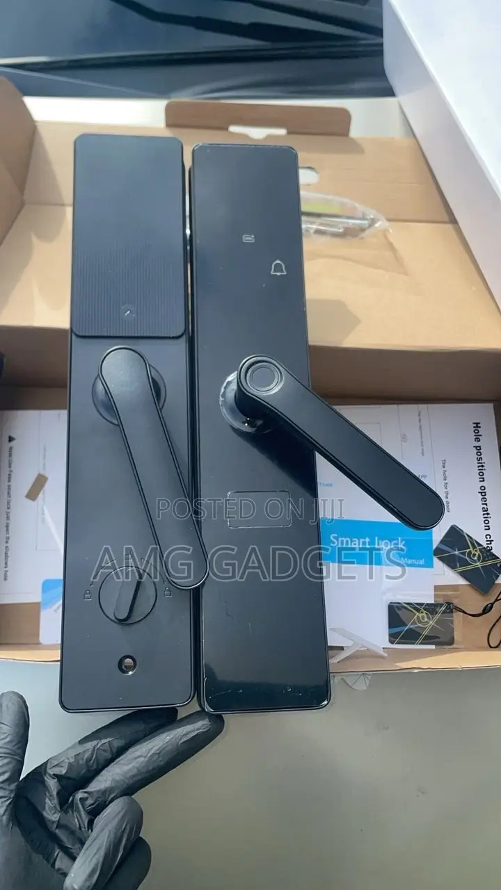 Large Handle Smart Door Lock With Finger Print