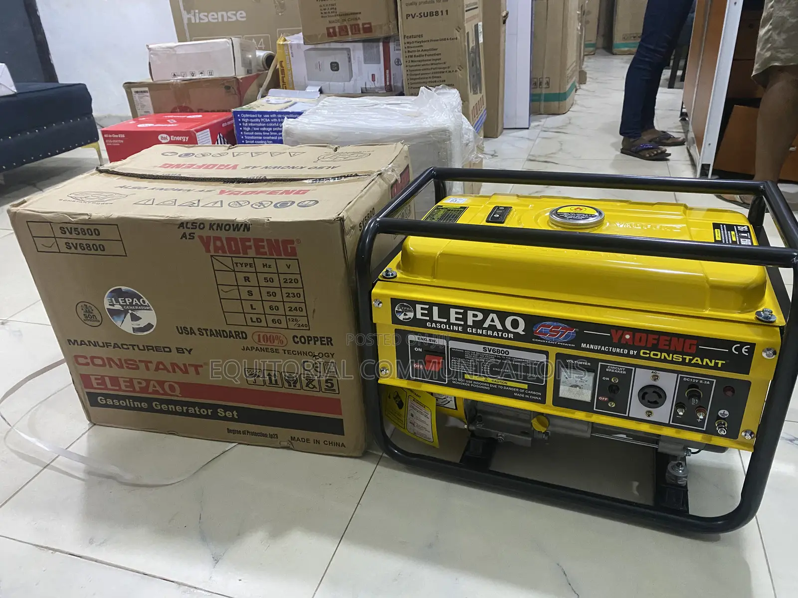 Elepaq SV6800 Gasoline Generator – Reliable Power