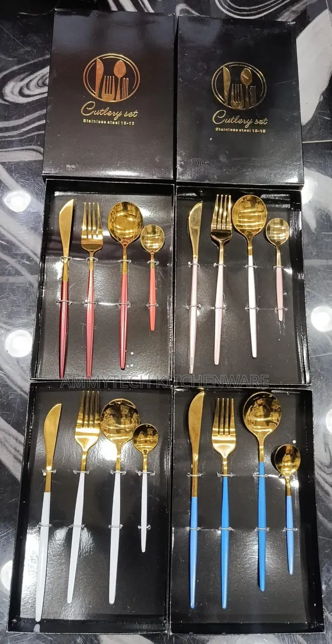 Beautiful Colors 4pcs Personal Cutlery Sets