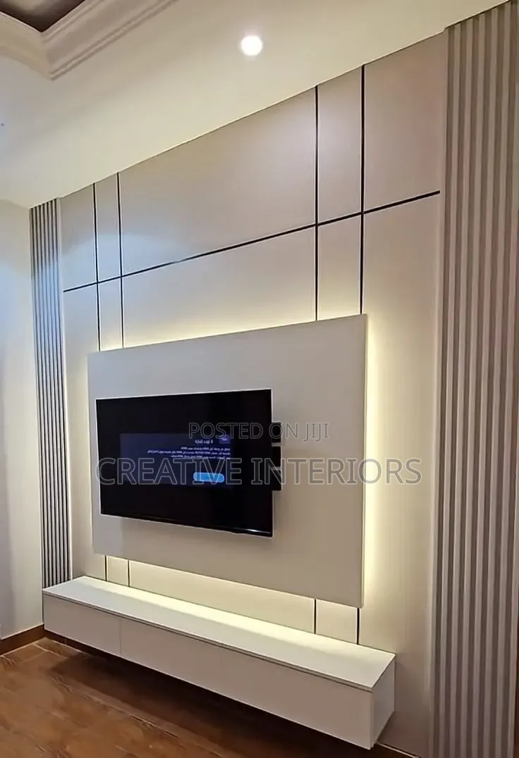 High Gloss TV Media Console Designs