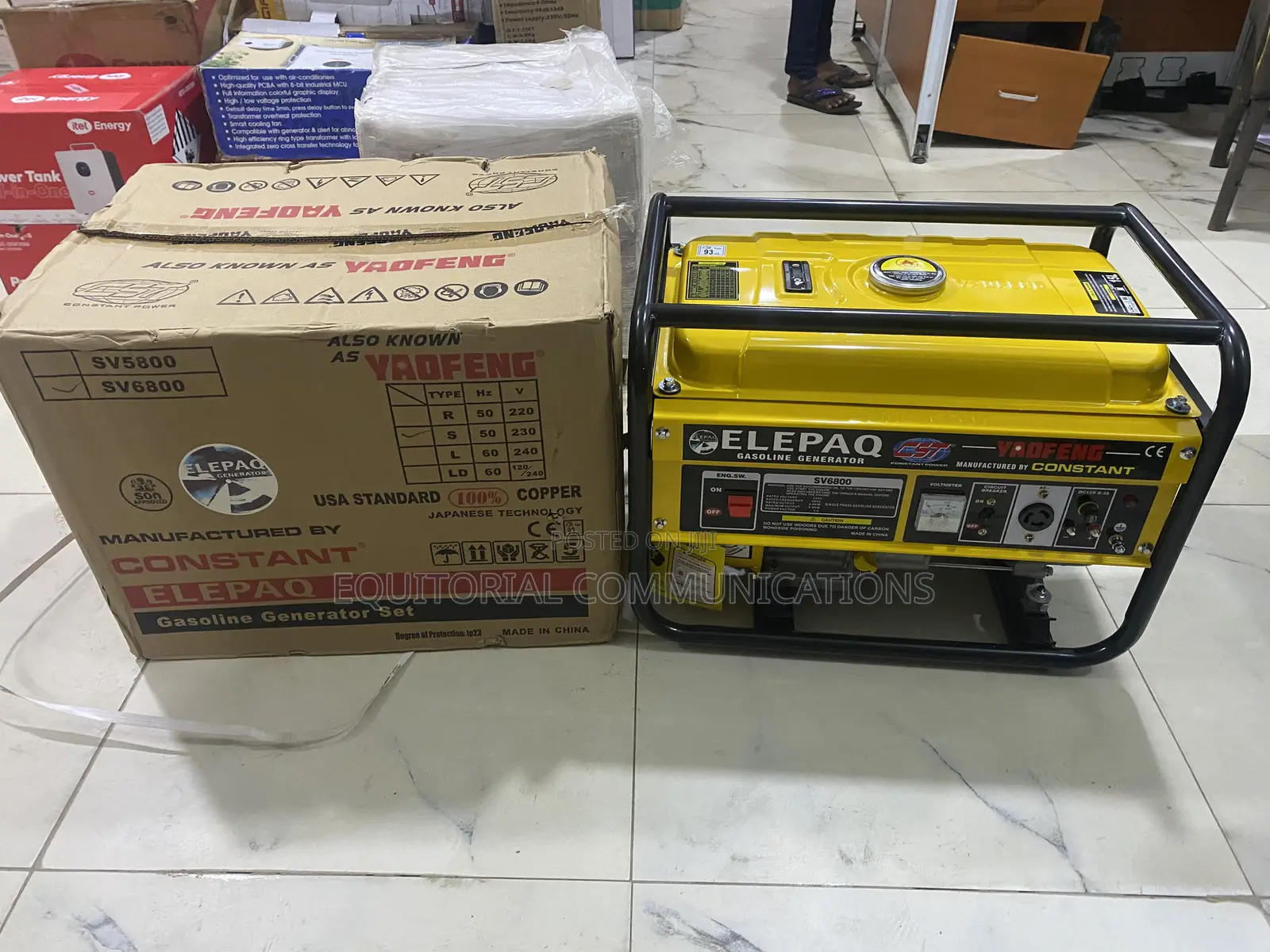 Brand New Elepaq SV6800 Petrol Generator