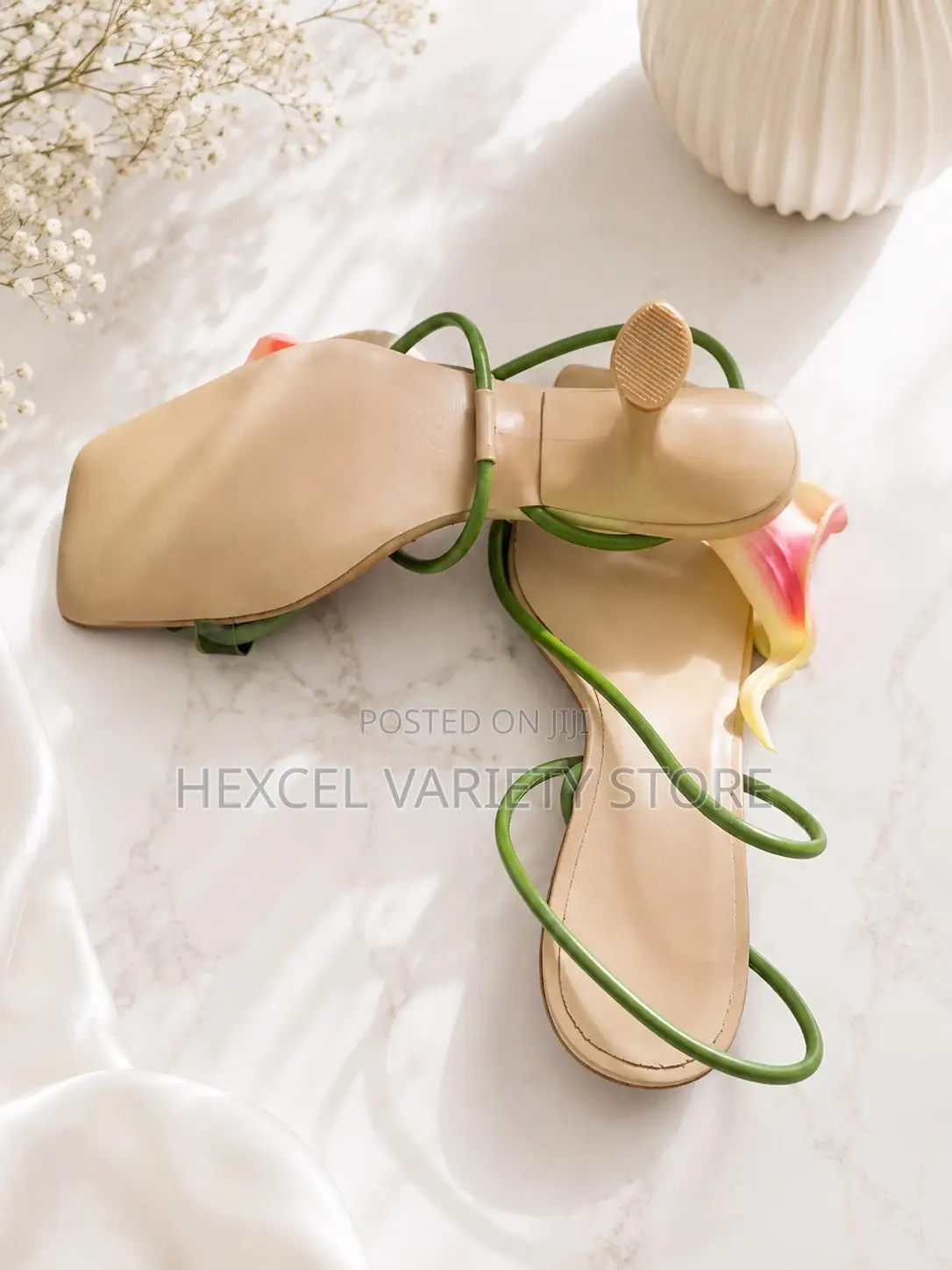 Original Floral Strappy Kitten Heel