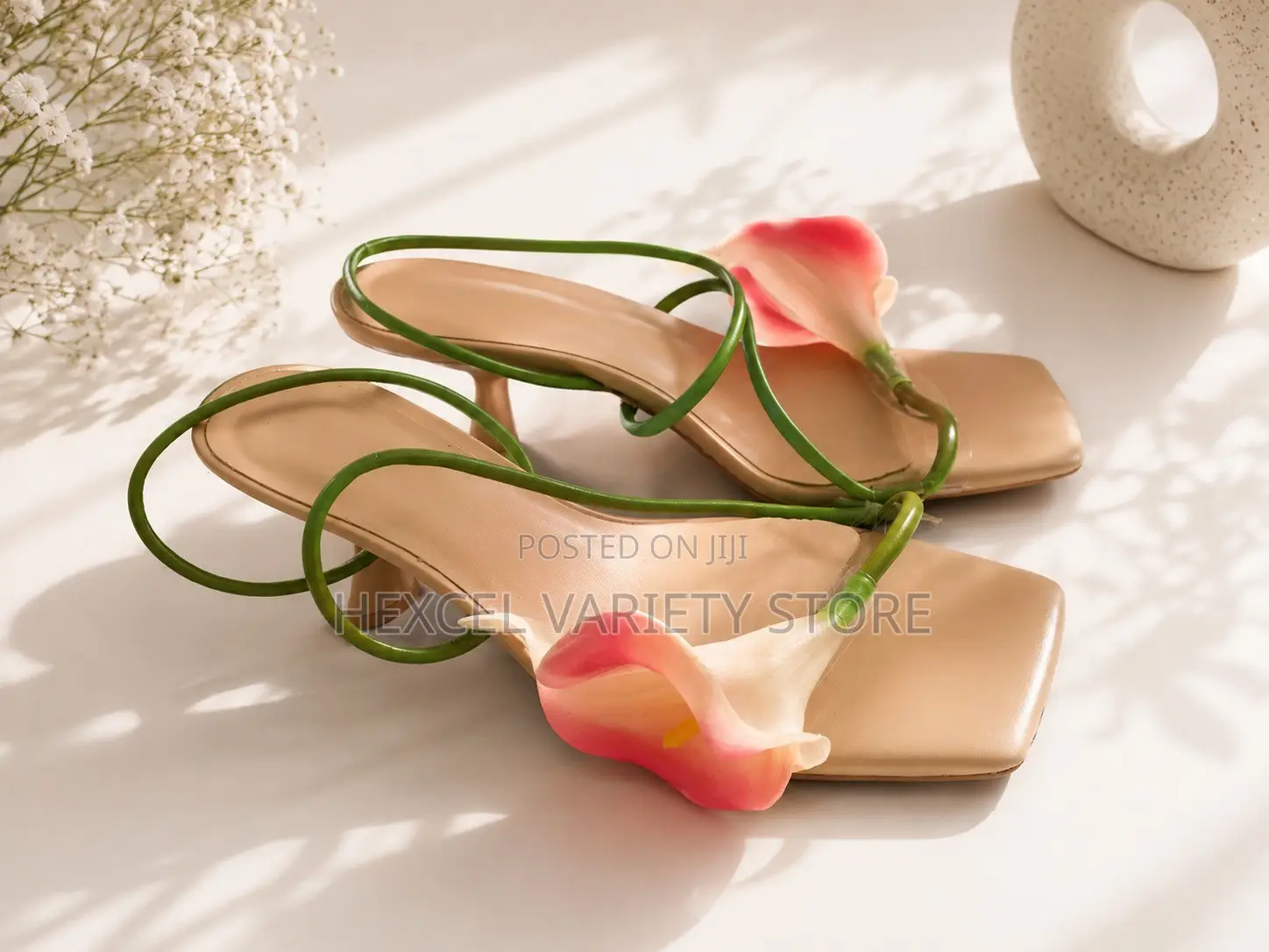 Original Floral Strappy Kitten Heel