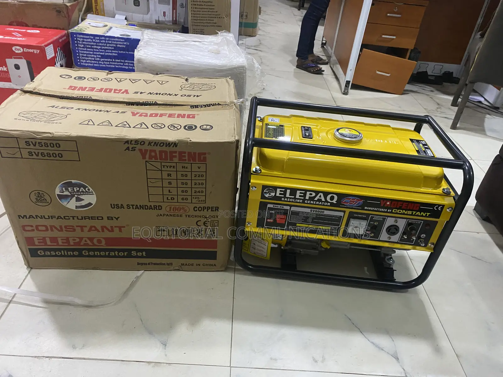 Get Your Elepaq SV6800 Petrol Generator Today