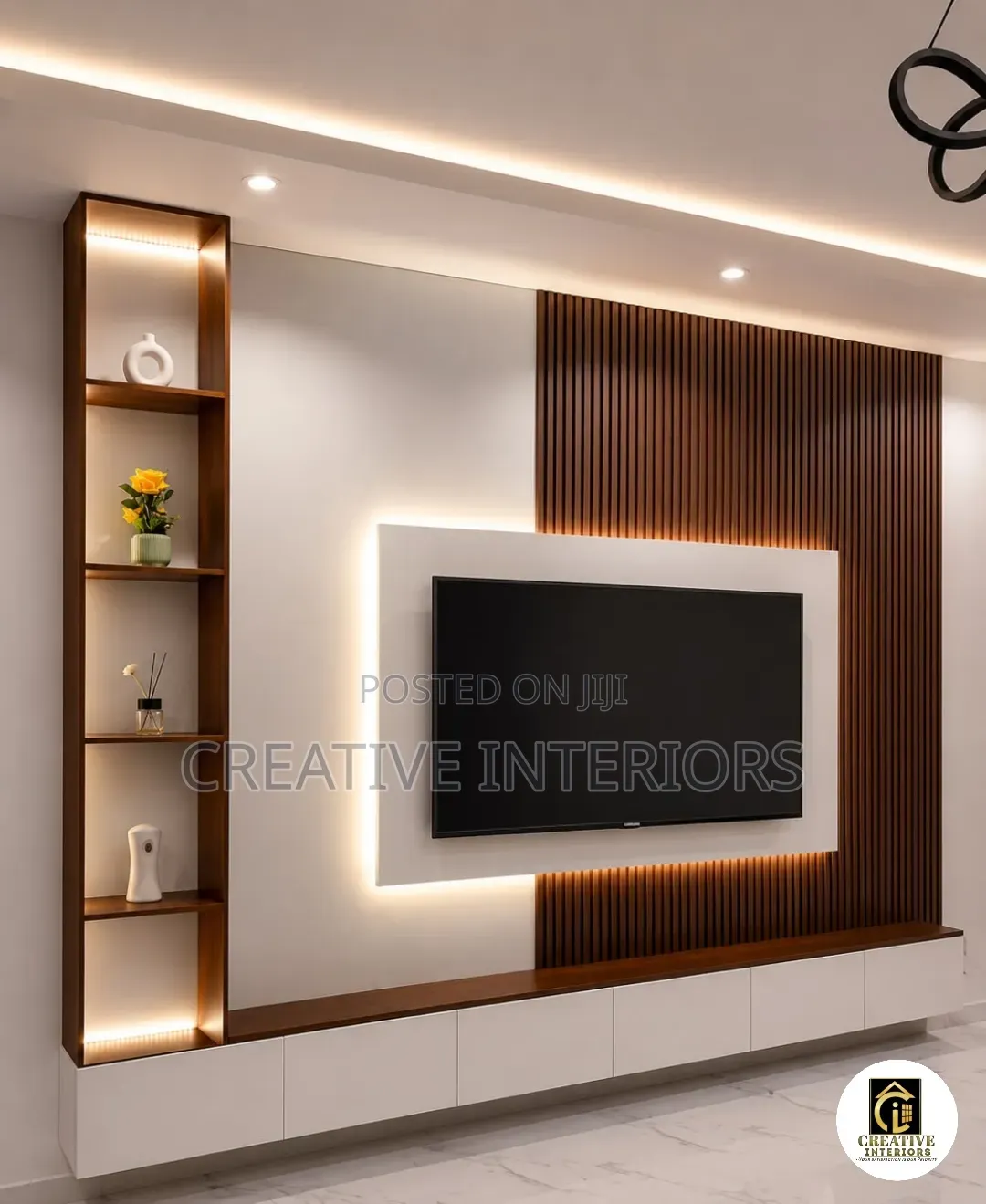 Unique Design TV Media Console