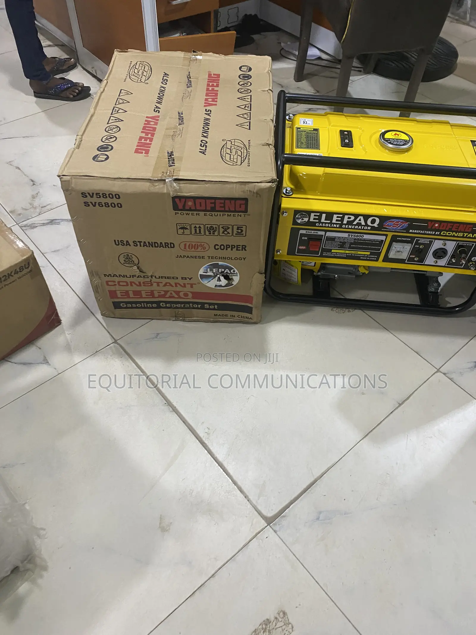 Powerful Elepaq SV6800 Gasoline Generator