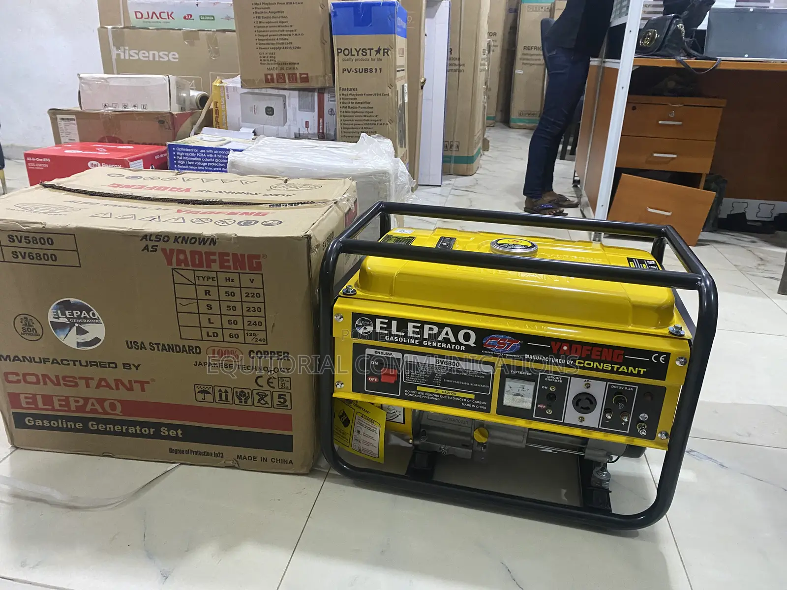 Elepaq SV6800 Petrol Generator – Ready to Work
