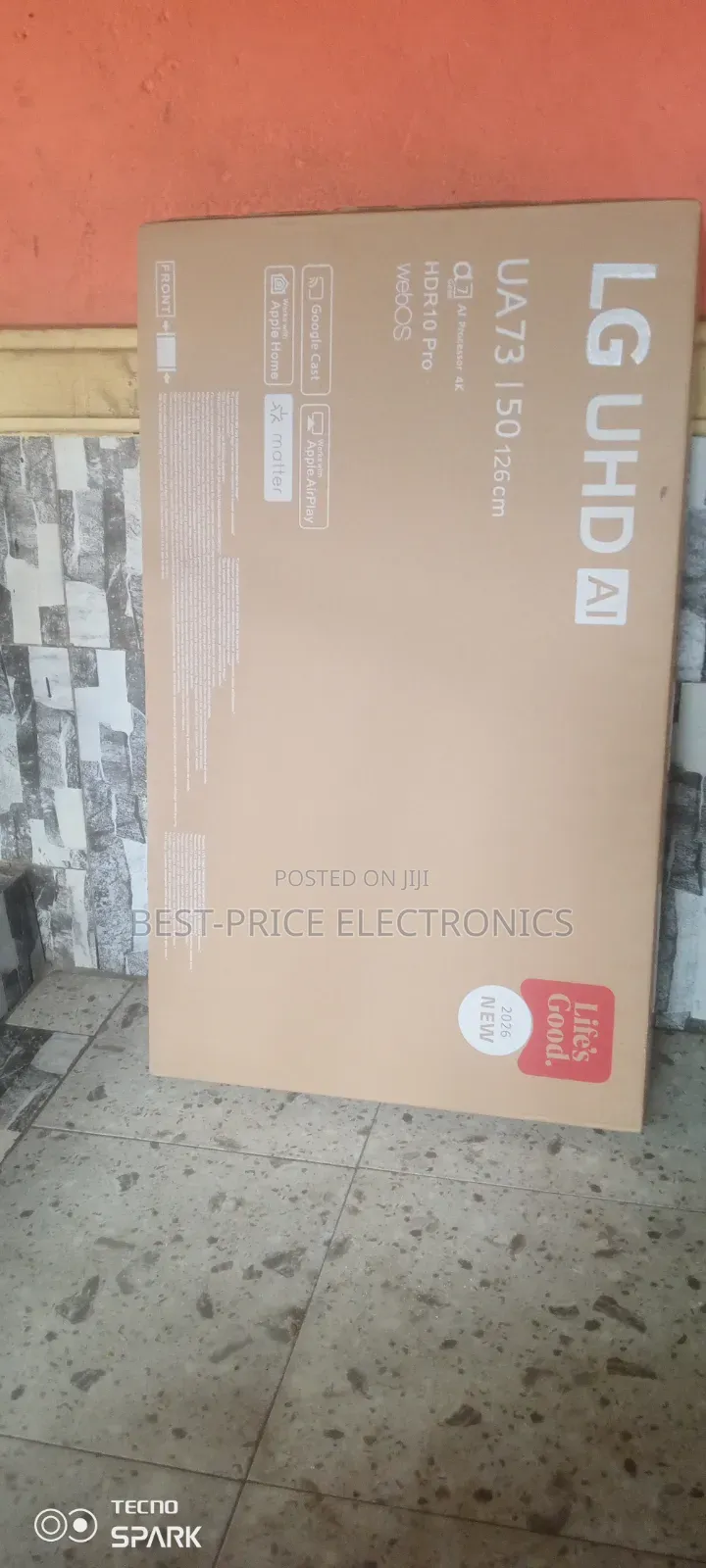 LG 50 Inches Smart With Wifi and Bluetooth