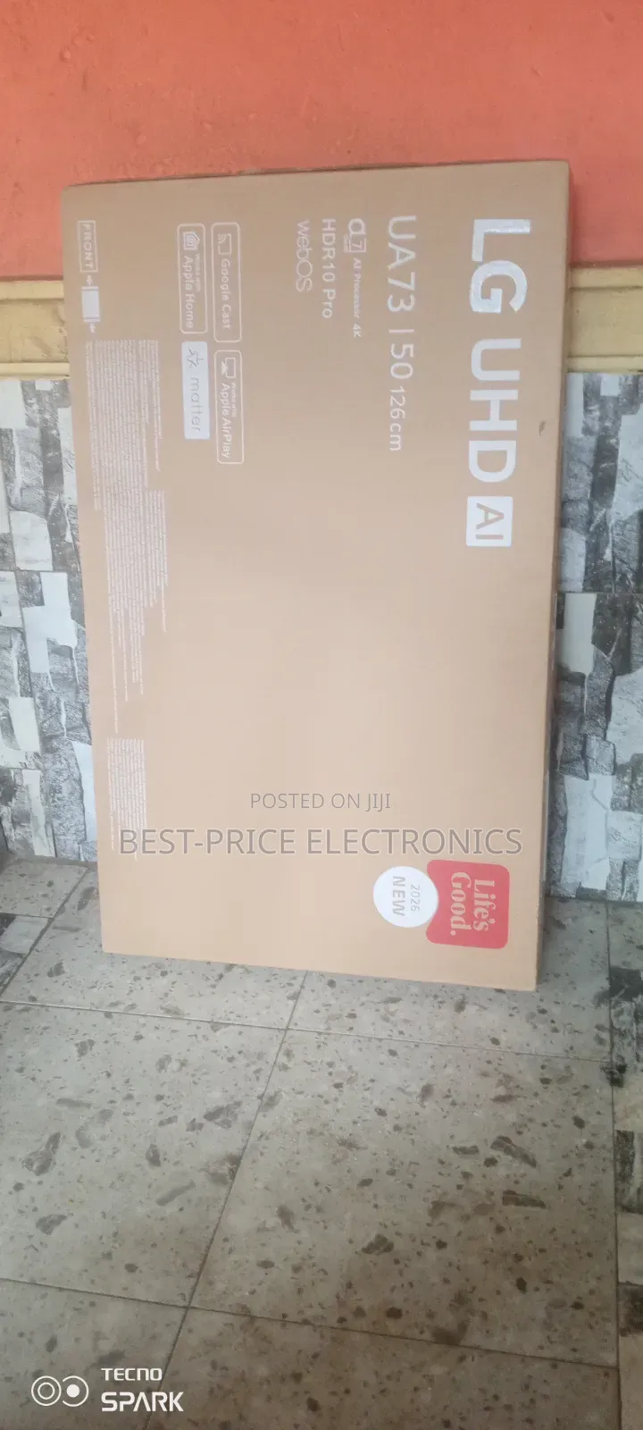 LG 50 Inches Smart With Wifi and Bluetooth