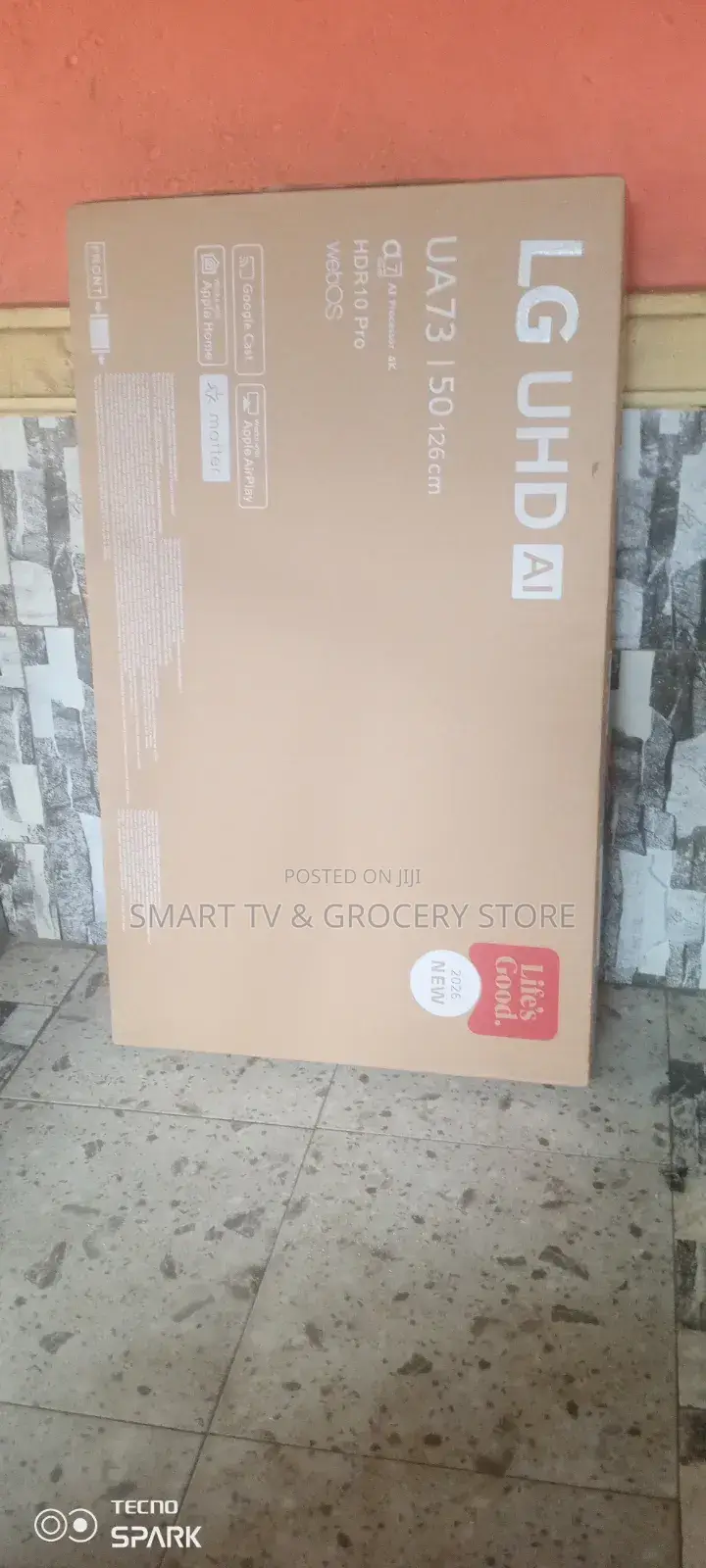 LG 50 Inches Smart With Wifi and Bluetooth