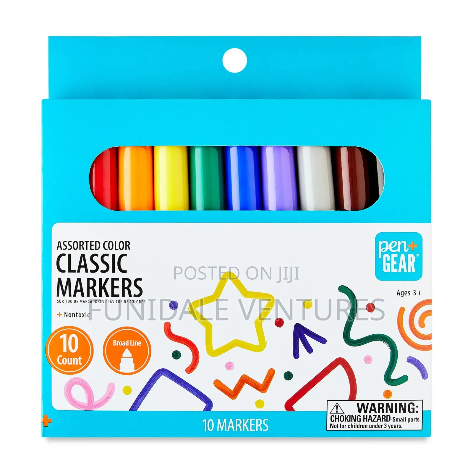 Pen+Gear 10 Pack Assorted Colour Marker