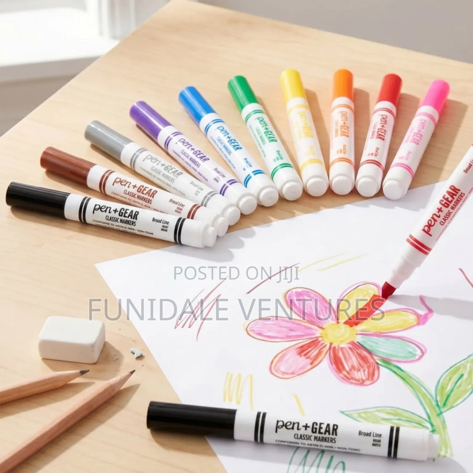 Pen+Gear 10 Pack Assorted Colour Marker
