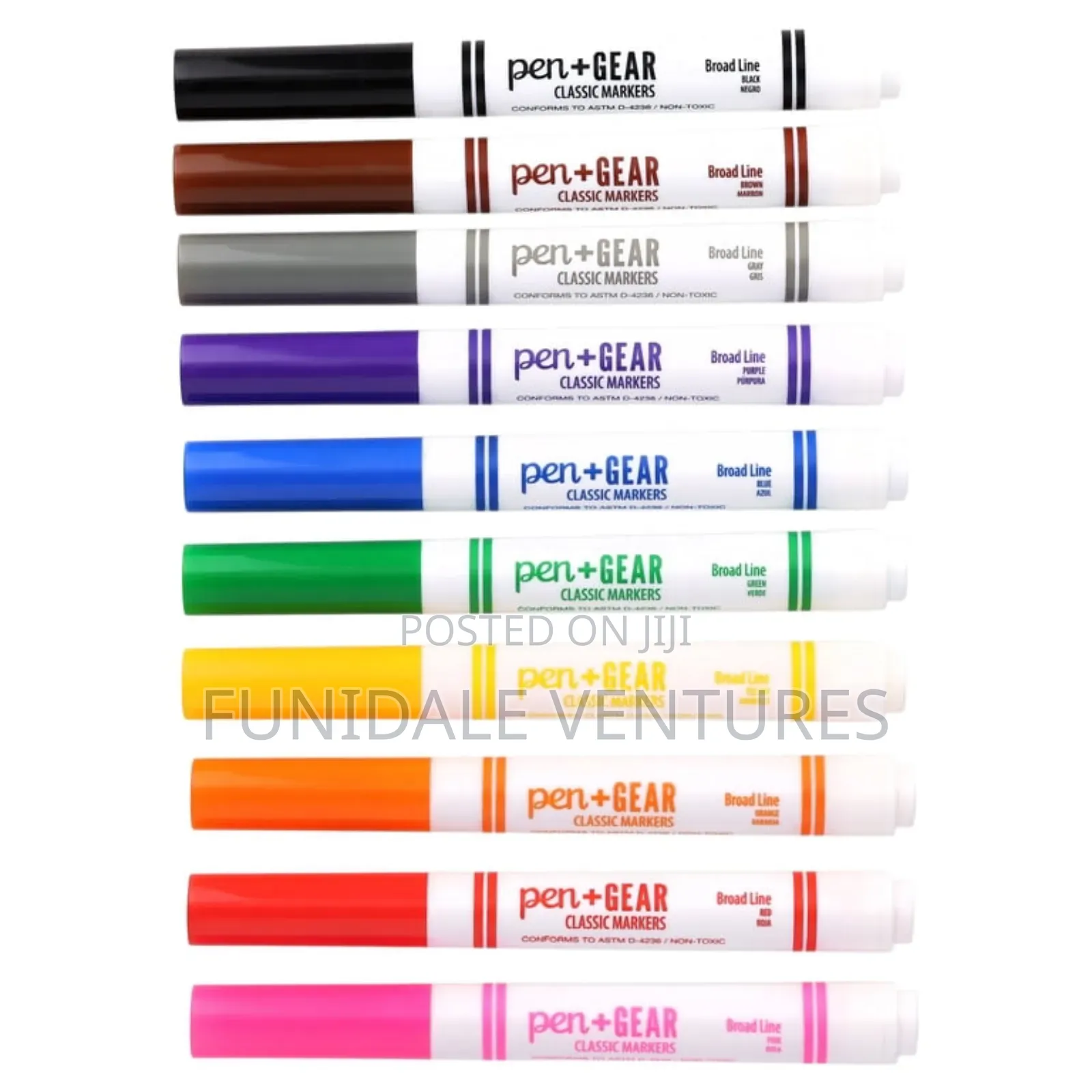 Pen+Gear 10 Pack Assorted Colour Marker