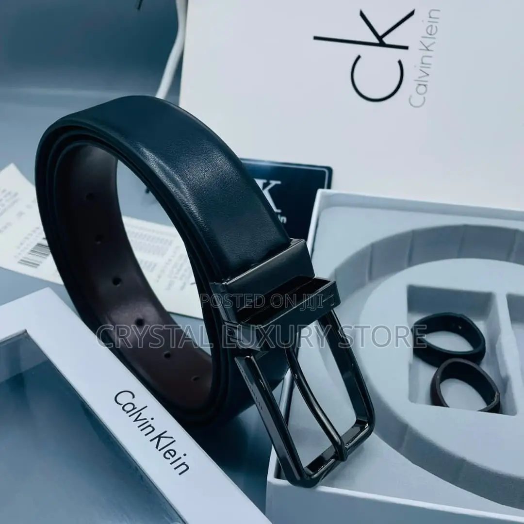 Calvin Klein Quality Luxury Men Genuine Leather Belt