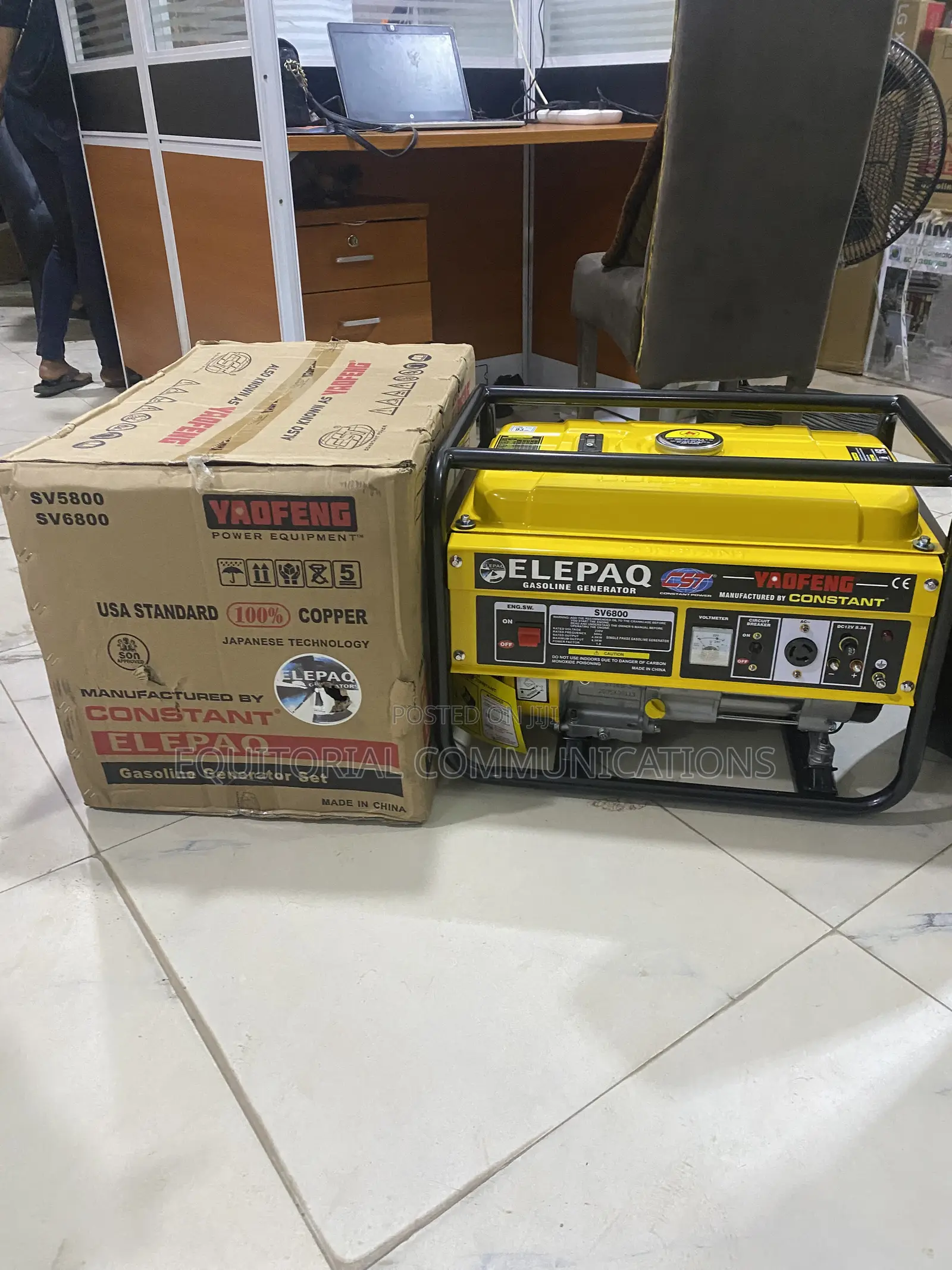 Elepaq SV6800 Gasoline Generator – Reliable Backup