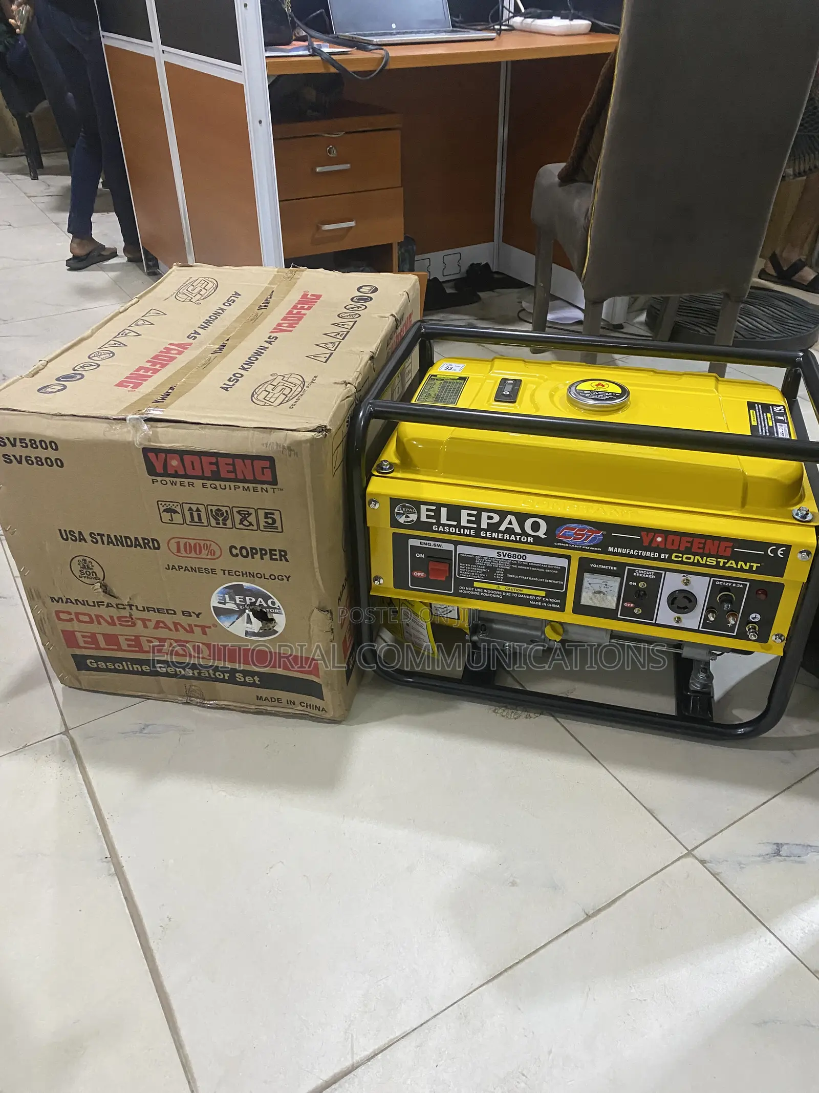 Elepaq SV6800 Gasoline Generator – Reliable Backup