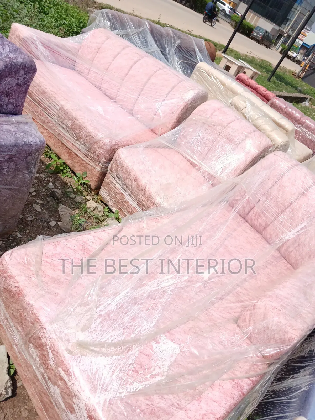 Premium Dusty Blush Pink Luxury Chair – Full Set ✨