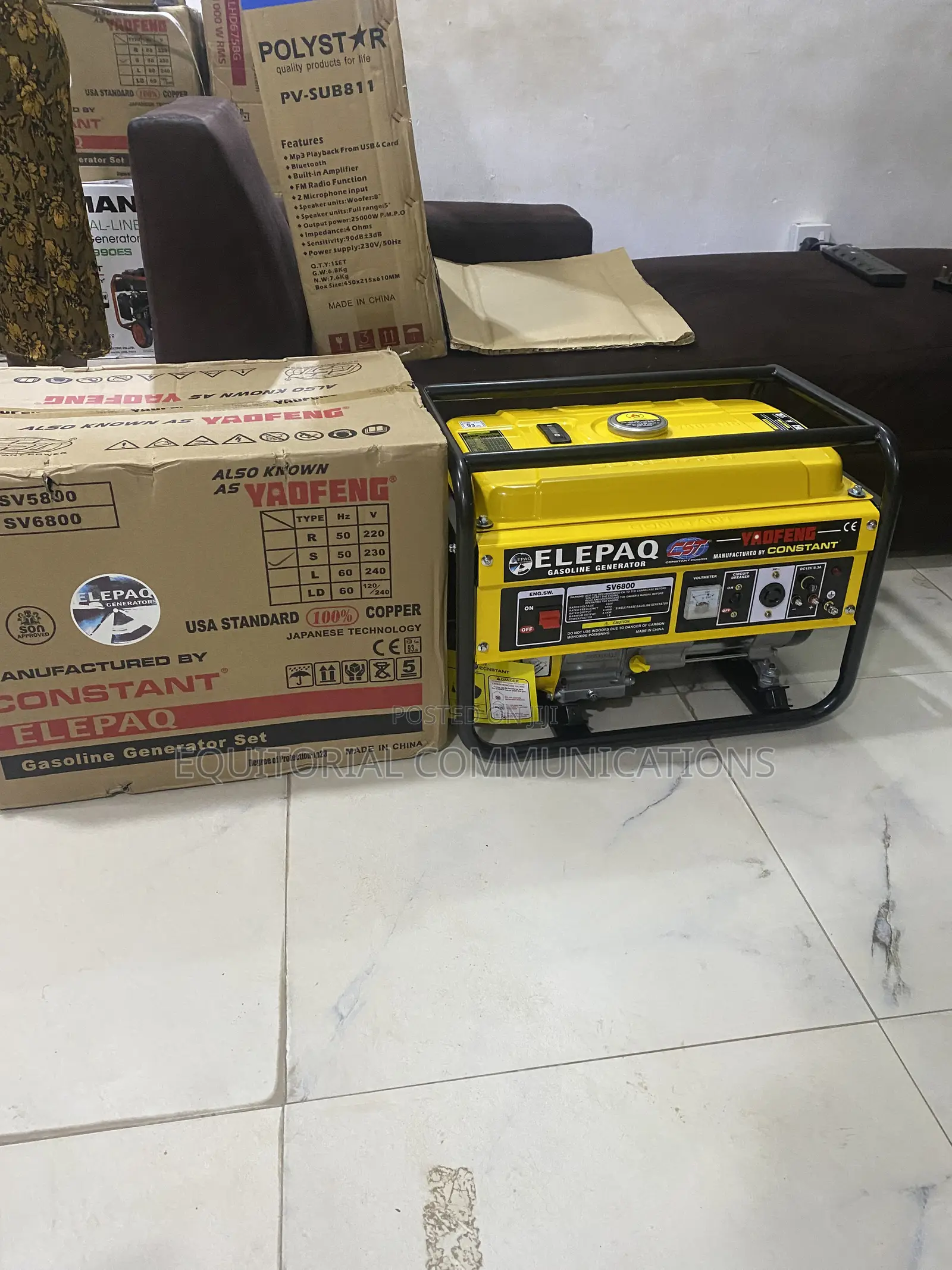 Elepaq SV6800 Gasoline Generator – Strong & Dependable